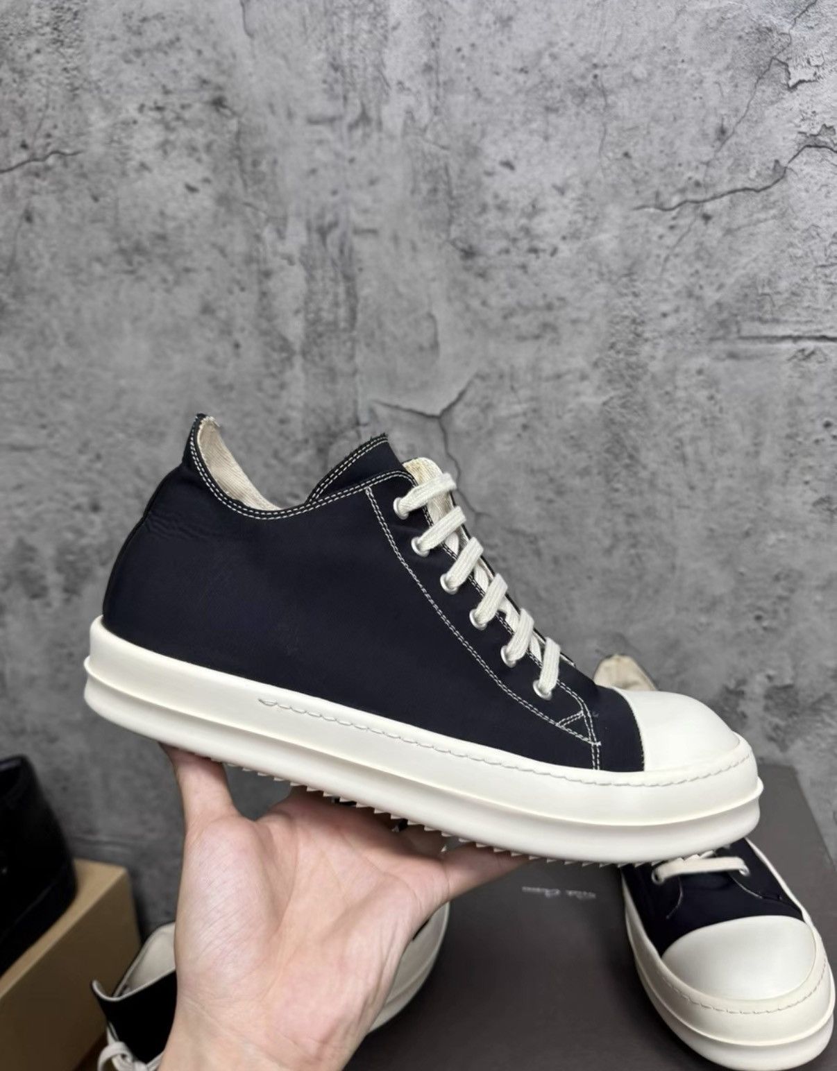 Rick Owens Rick Owens DRKSHDW Low Top Sneakers K37 Size US 8 / EU 41 - 1 Thumbnail