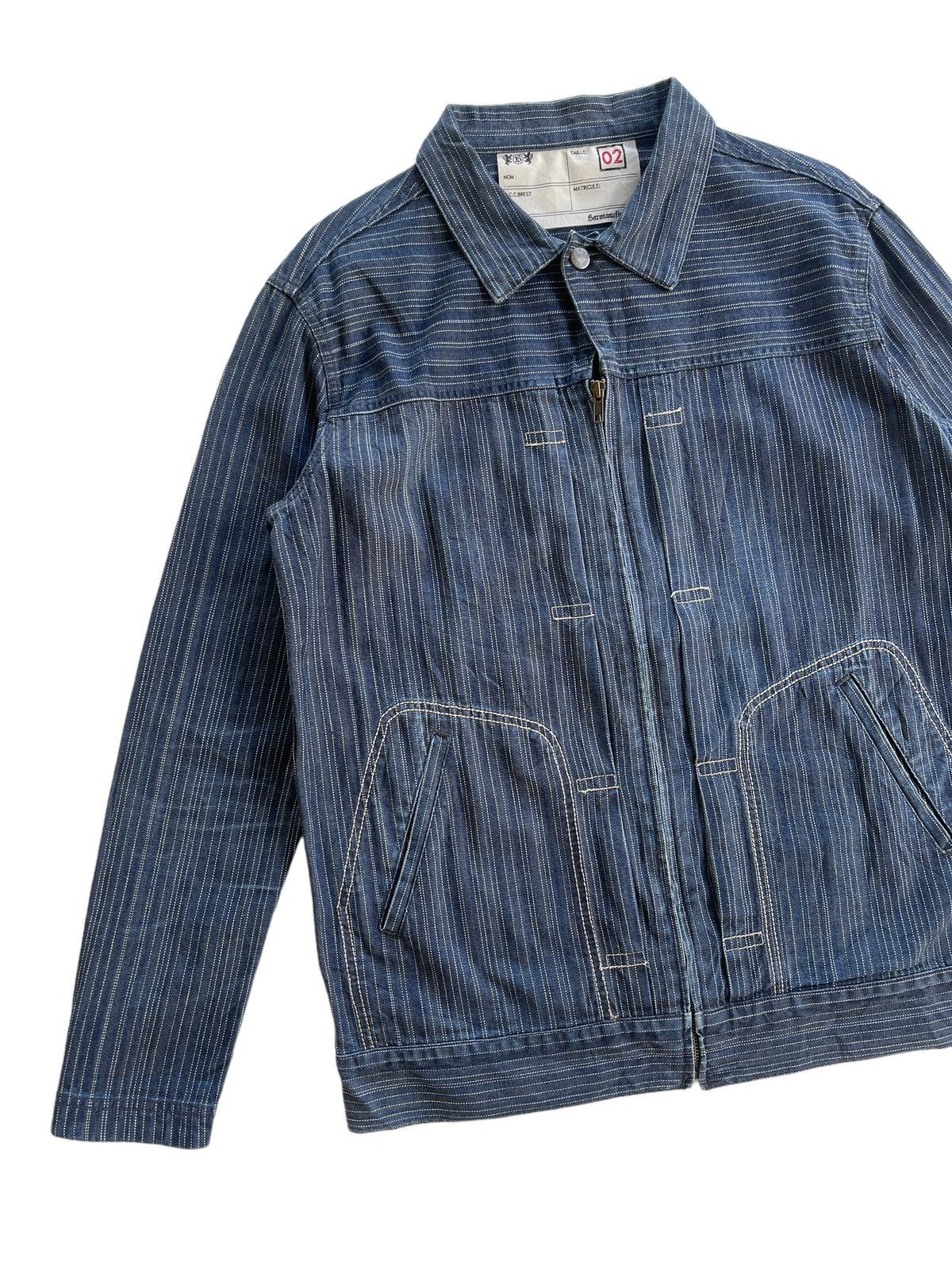 Vintage Vintage Denim Workers Hickory Wabash Jacket Size US L / EU 52-54 / 3 - 6 Thumbnail