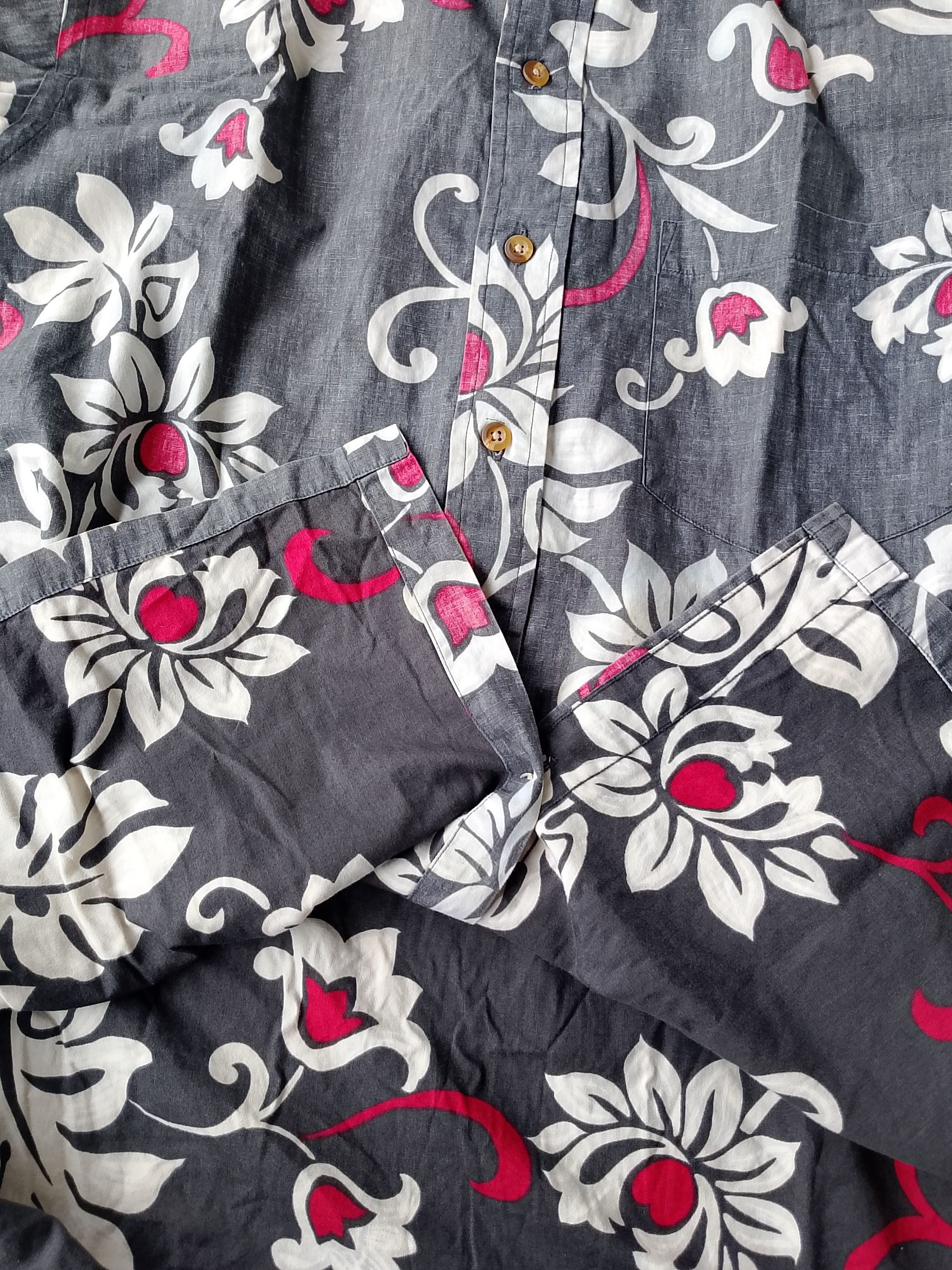 Vintage Vintage Ono & Co Liberty House Dark Floral SSBD Size US M / EU 48-50 / 2 - 6 Thumbnail