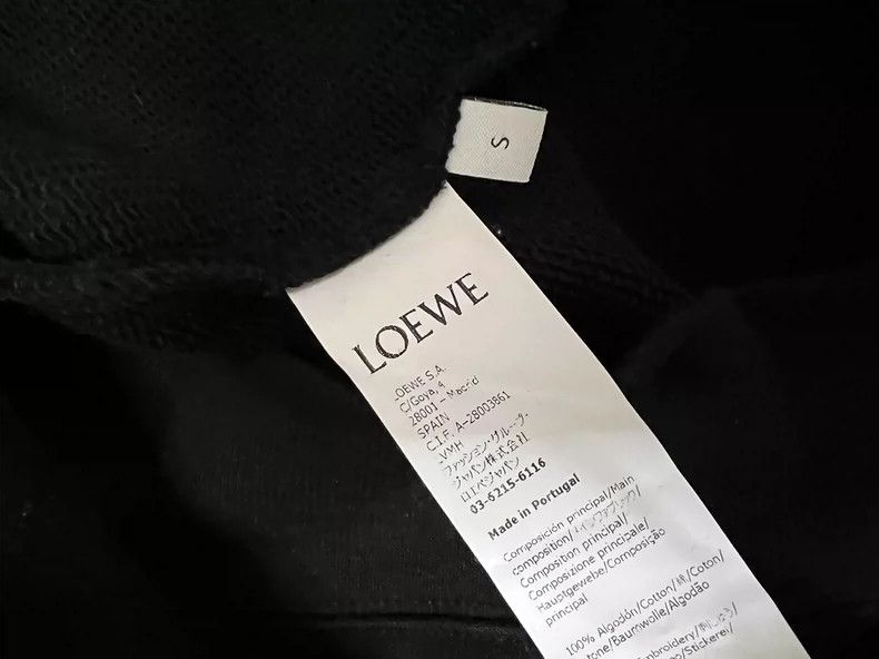 Loewe LOEWE Black hoodie Size S / US 4 / IT 40 - 3 Thumbnail