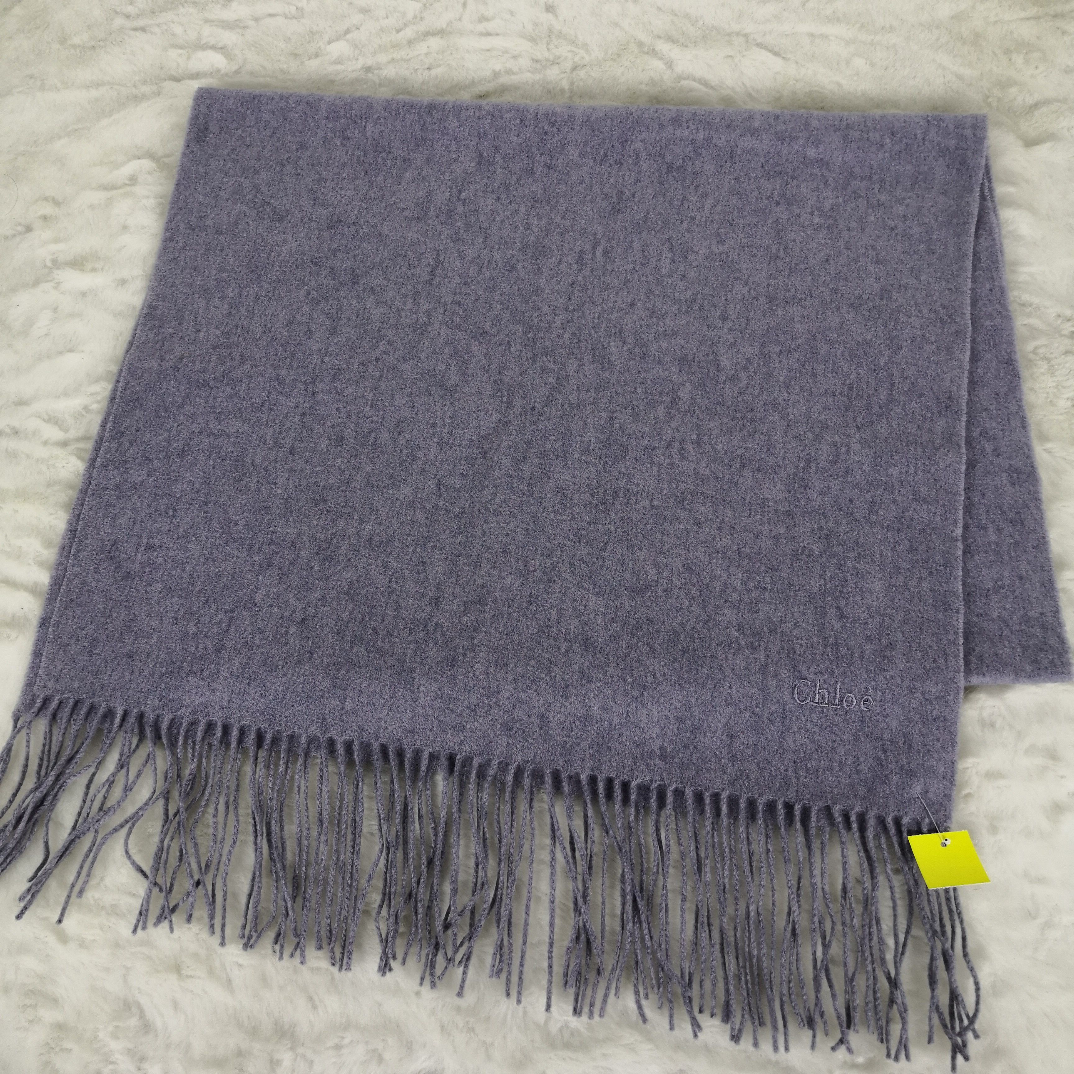 Vintage Vintage CHLOE Scarf Muffler Wool Scarves Size ONE SIZE - 2 Preview