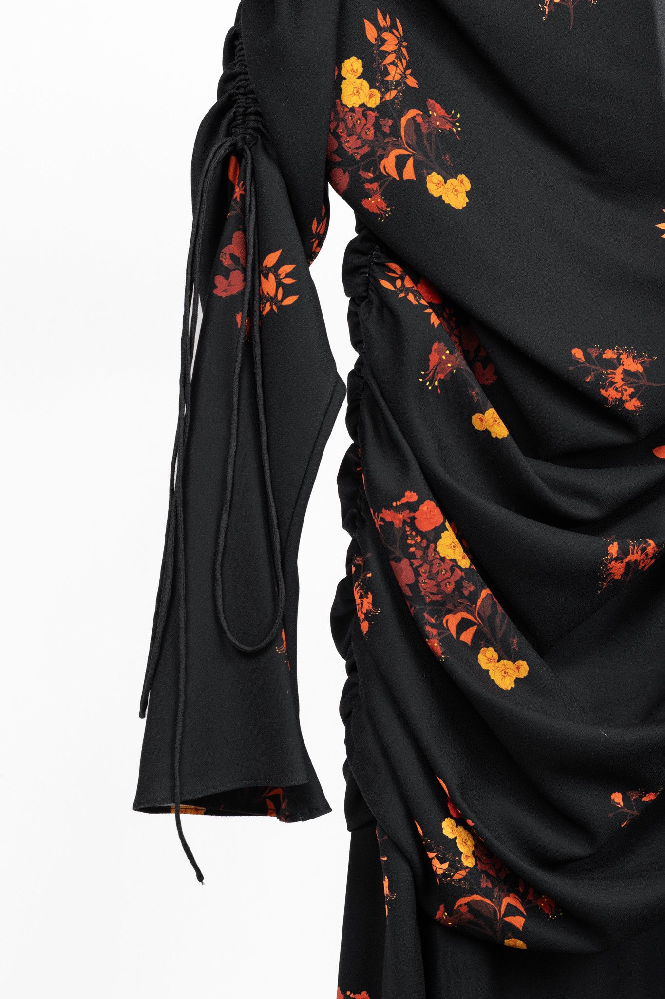 ELLERY Ellery Above Board Wild Bunch Floral Ruched Maxi Dress Size L / US 10 / IT 46 - 5 Thumbnail