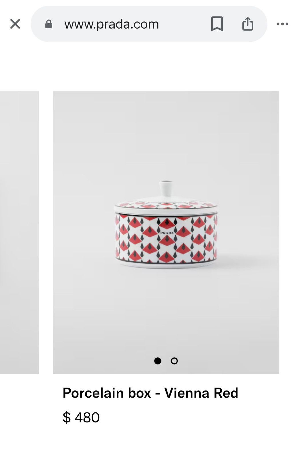 Prada 🔺Prada limited edition porcelain jewelry box home decor Size ONE SIZE - 6 Thumbnail