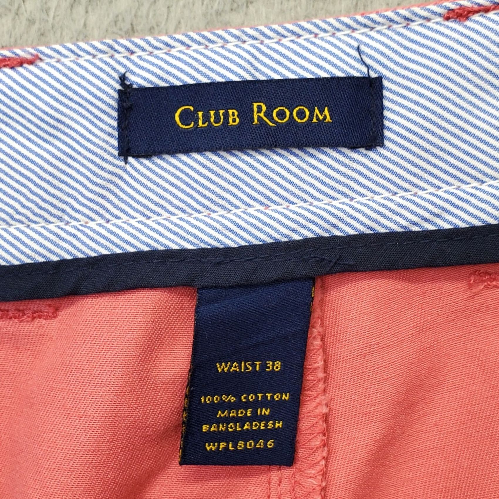 Club Room Club Room Chino Shorts Mens 38 Pink Shirt Deni... Size US 38 / EU 54 - 6 Thumbnail