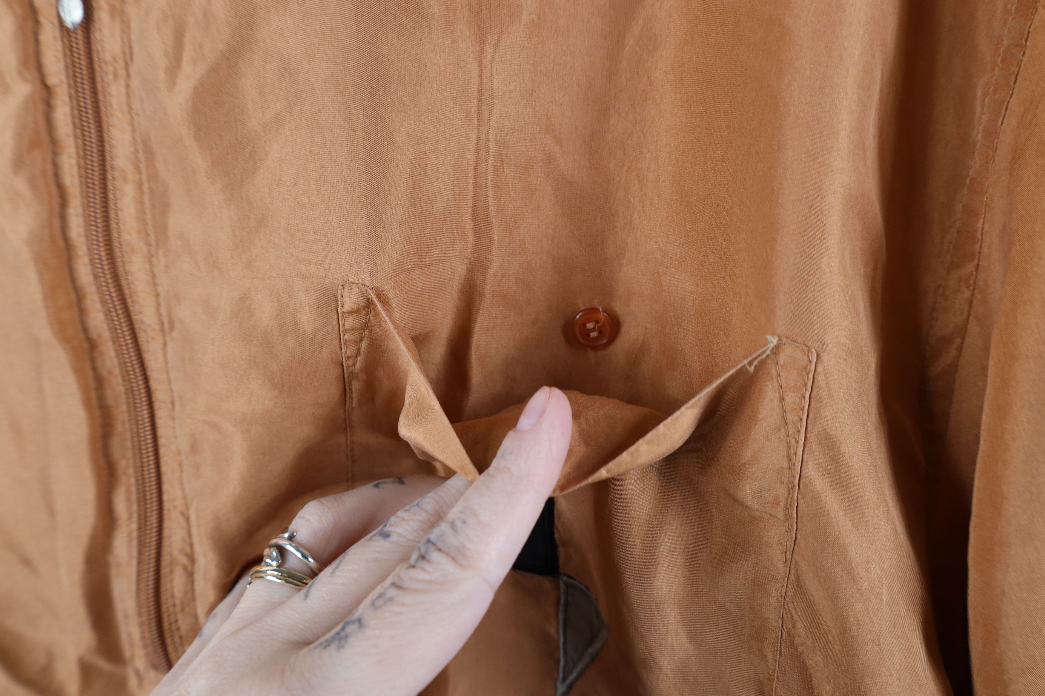 Vintage Vintage 90s Streetwear Silk Half Zip Pullover Polo Shirt Size US L / EU 52-54 / 3 - 8 Thumbnail