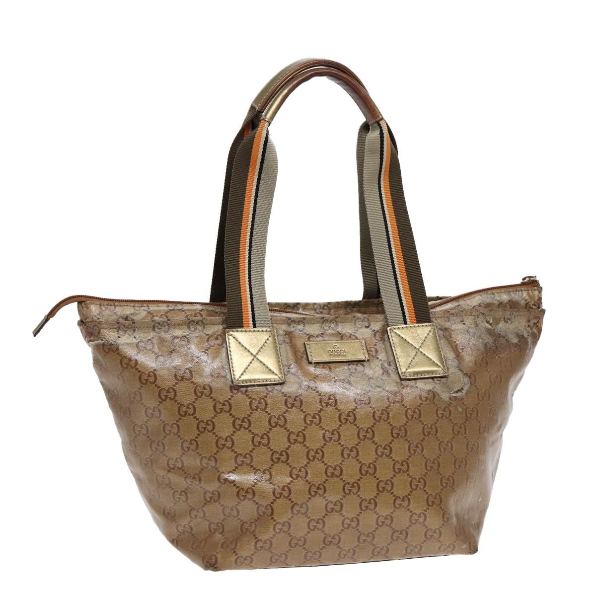 Gucci GUCCI GG Crystal Tote Bag Gold Size ONE SIZE - 1 Thumbnail