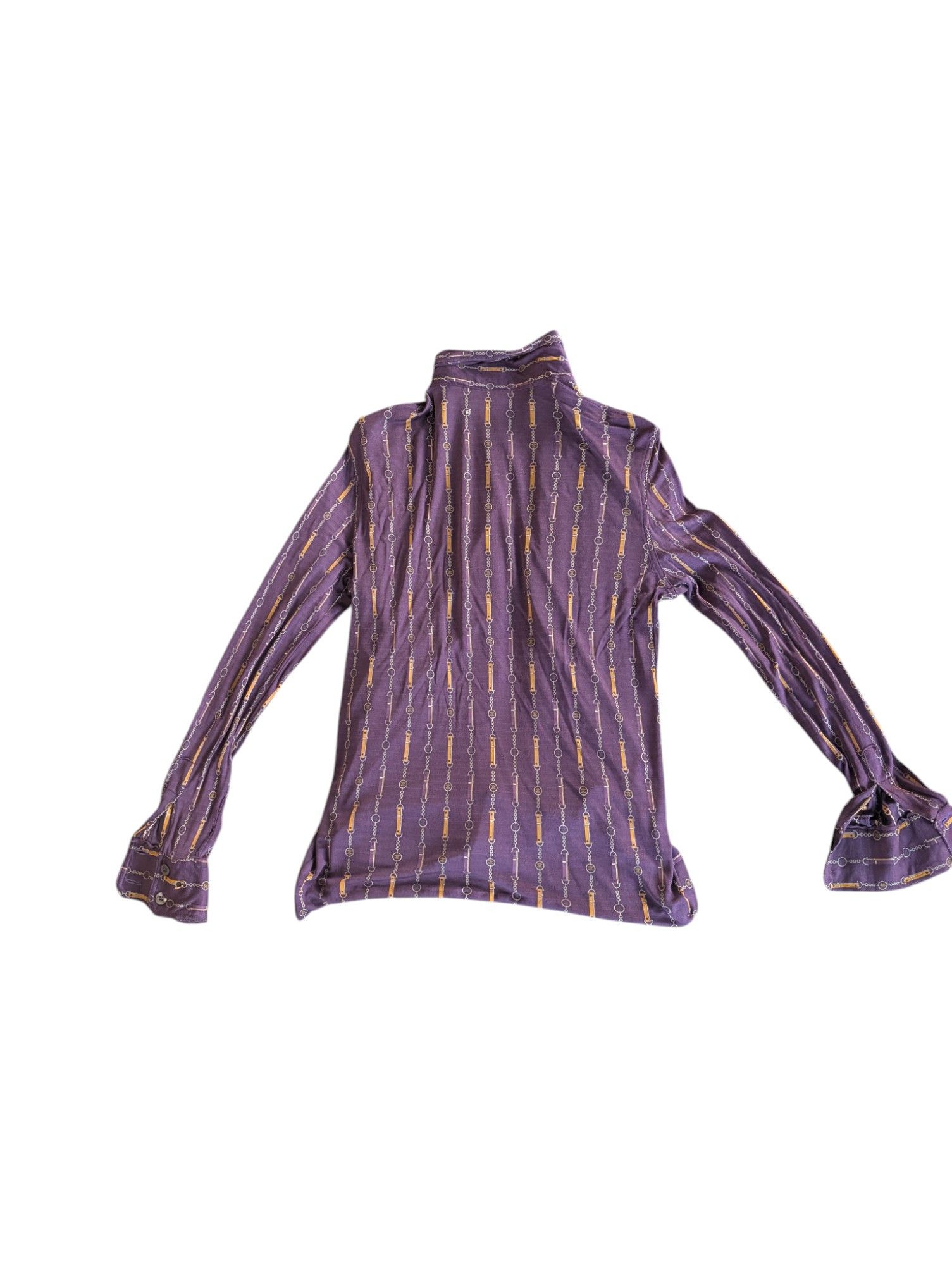 Celine Vintage 70 Celine Italy Silk Button Shirt Size US M / EU 48-50 / 2 - 6 Thumbnail