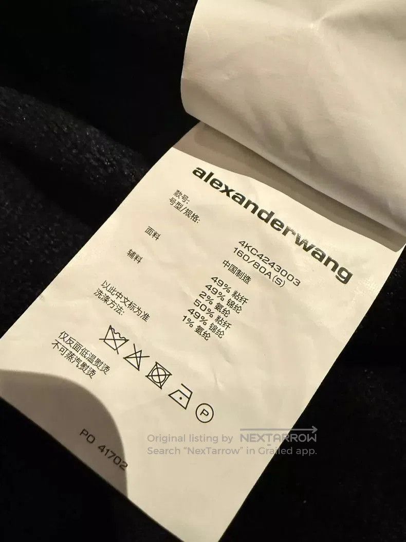 Alexander Wang Alexanderwang Velvet Cropped Hoodie S. Size US S / EU 44-46 / 1 - 5 Thumbnail