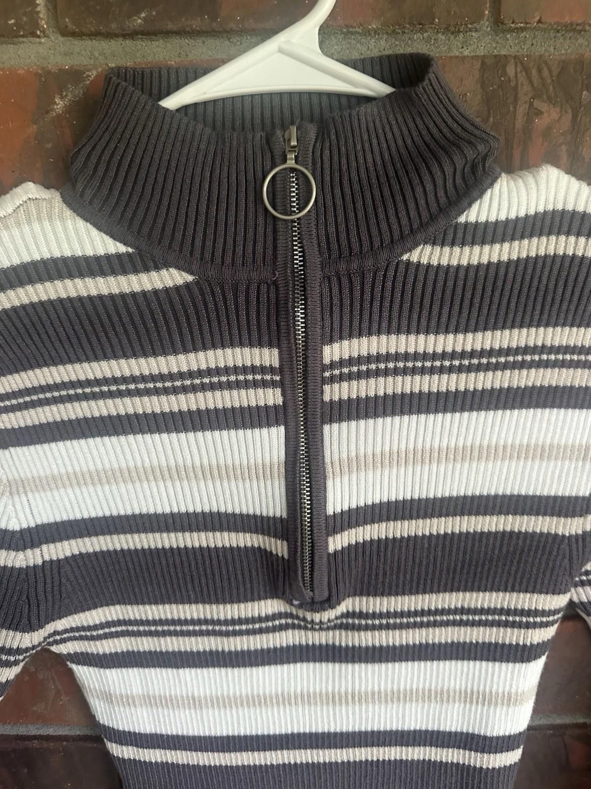 Designer Small 90s Vintage Stretch Dress Striped Size S / US 4 / IT 40 - 3 Thumbnail