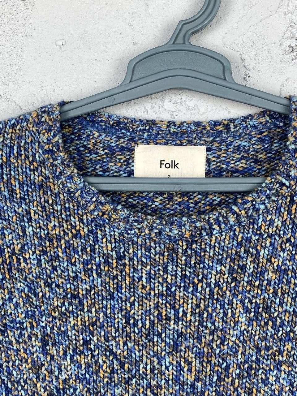 Folk × Vintage Folk Heavy Cable Knitted Wool Sweater Size 2 Size US M / EU 48-50 / 2 - 4 Thumbnail