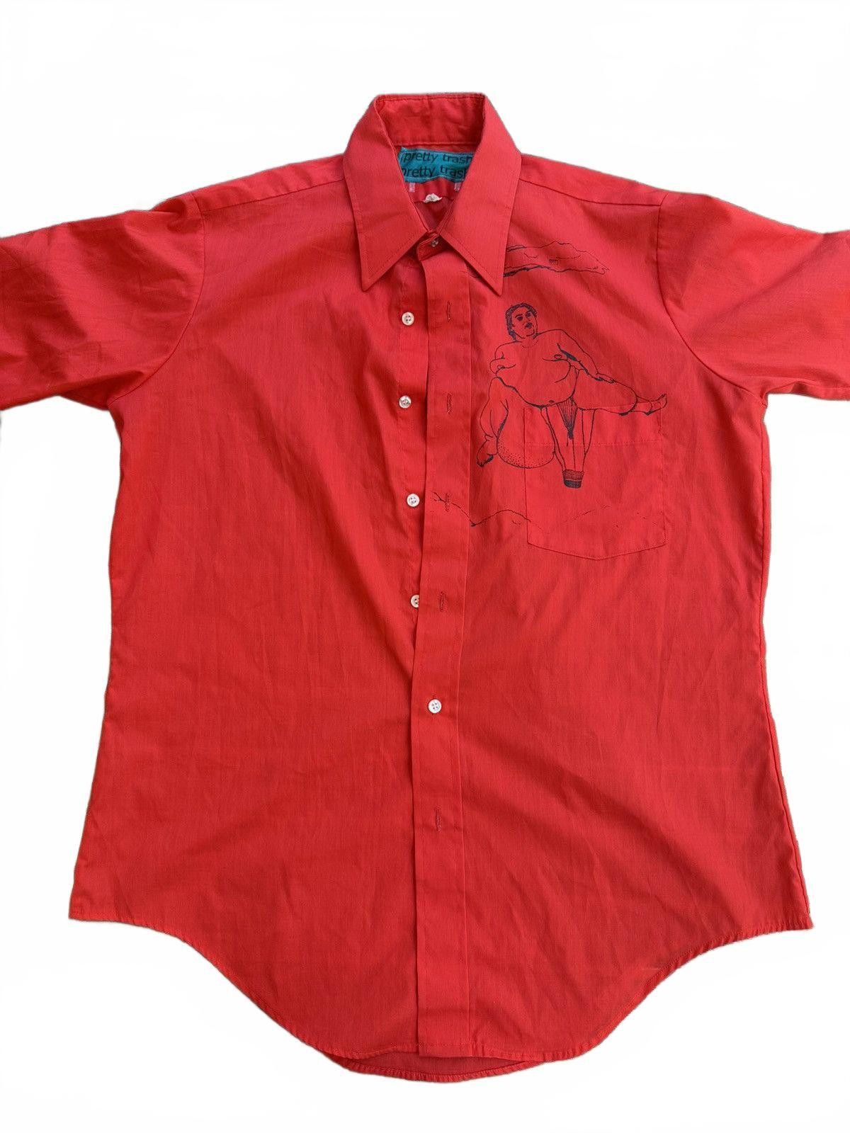 Other Pretty Trashy Red Graphic Shirt Sumo Balloon Sz 15.5 Size US M / EU 48-50 / 2 - 1 Thumbnail