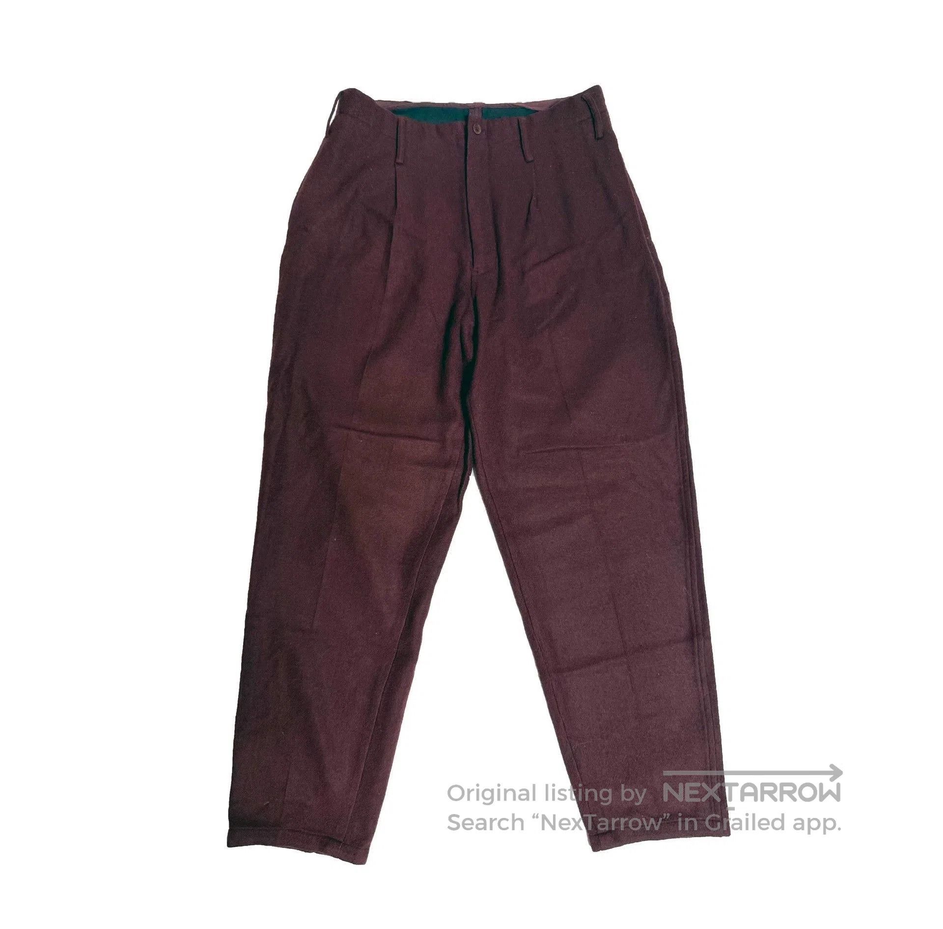 Yohji Yamamoto Red Casual Pants Size 32. Size US 32 / EU 48 - 1 Thumbnail