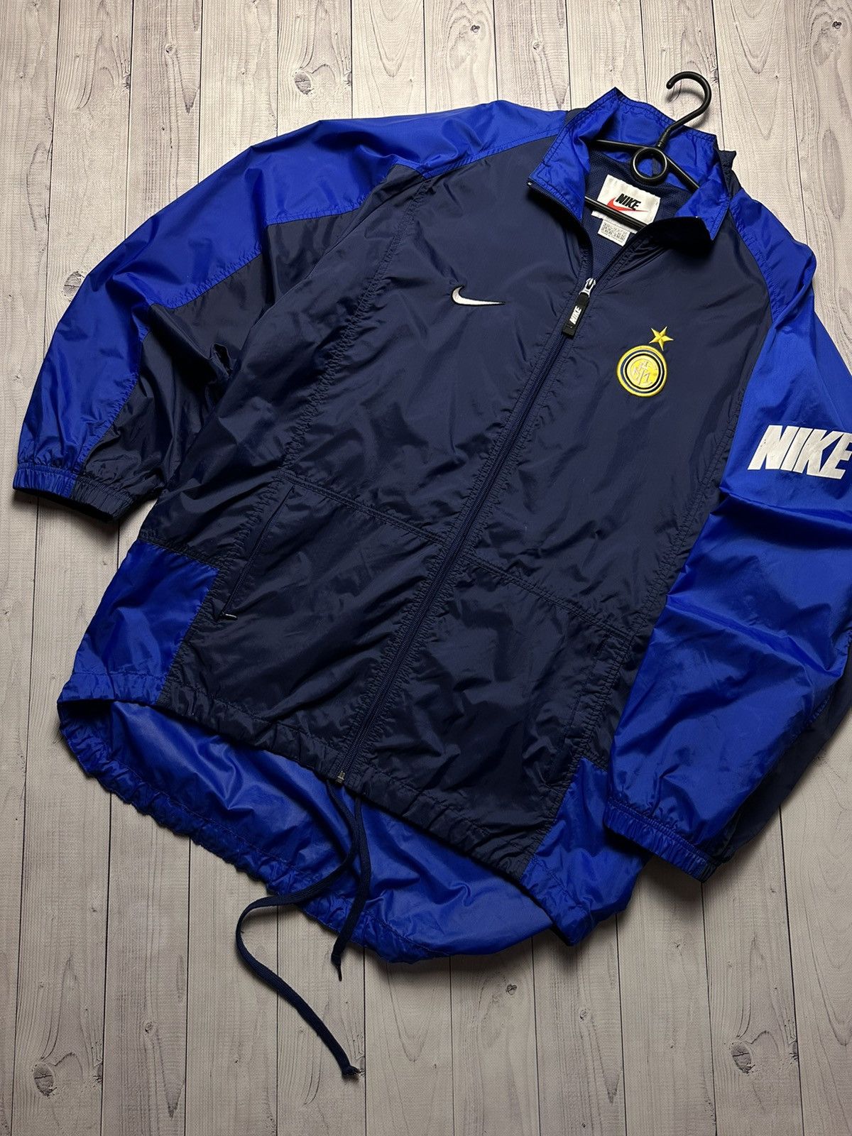 Nike × Vintage Vintage Nike Inter Milan soccer jacket logo swoosh size XL Size US XL / EU 56 / 4 - 4 Thumbnail
