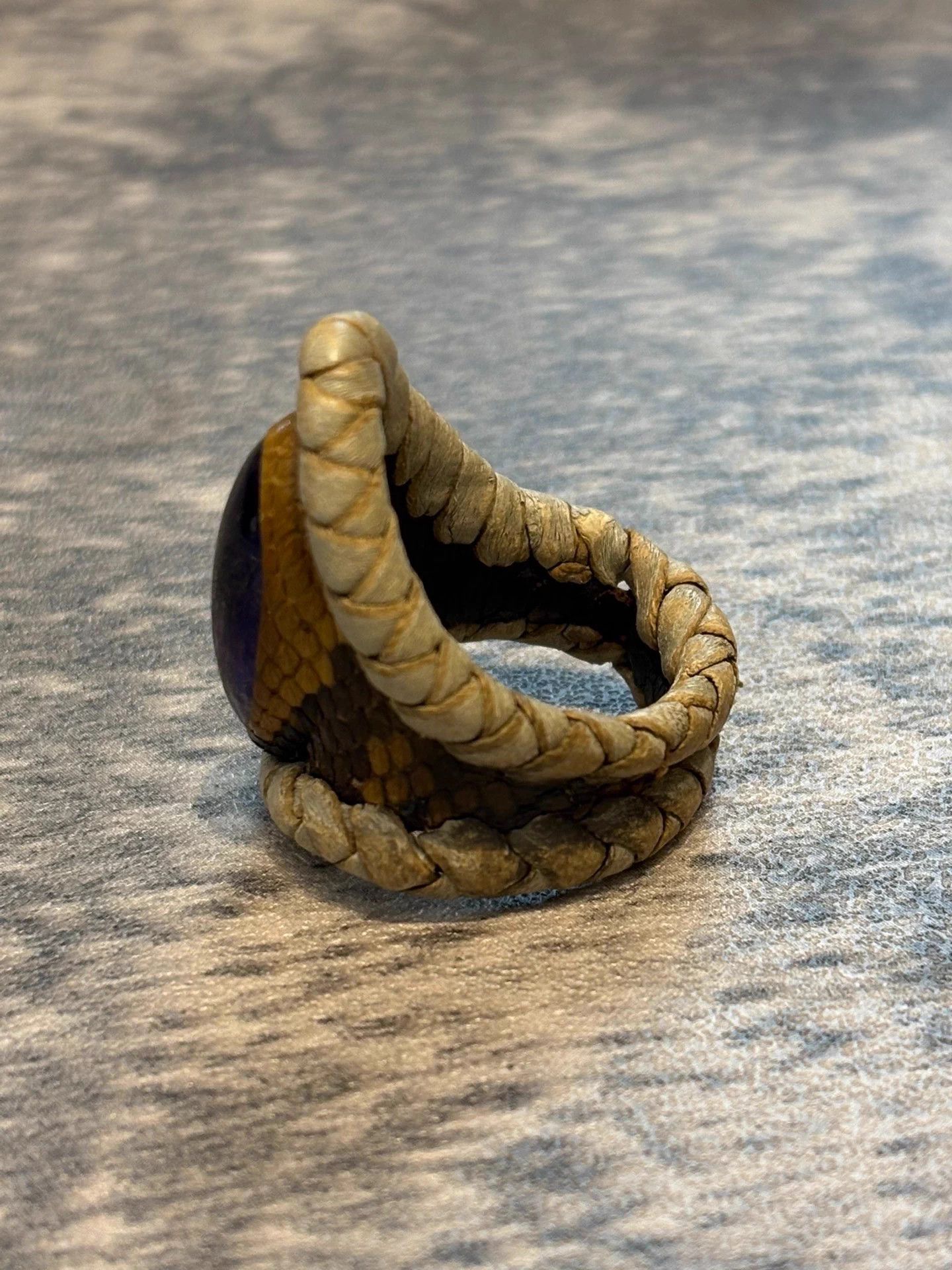 KMRii kmrii Japanese Rare Amethyst Braided Ring Size ONE SIZE - 3 Thumbnail
