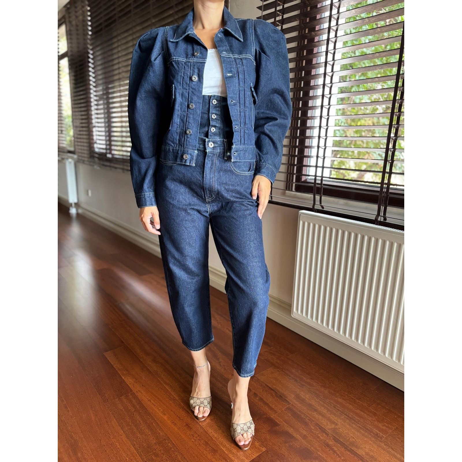 Levi's Made & Crafted Levi’s Made & Crafted Womens Puff Sleeve Jacket Indigo Rare Size US S / EU 44-46 / 1 - 2 Thumbnail
