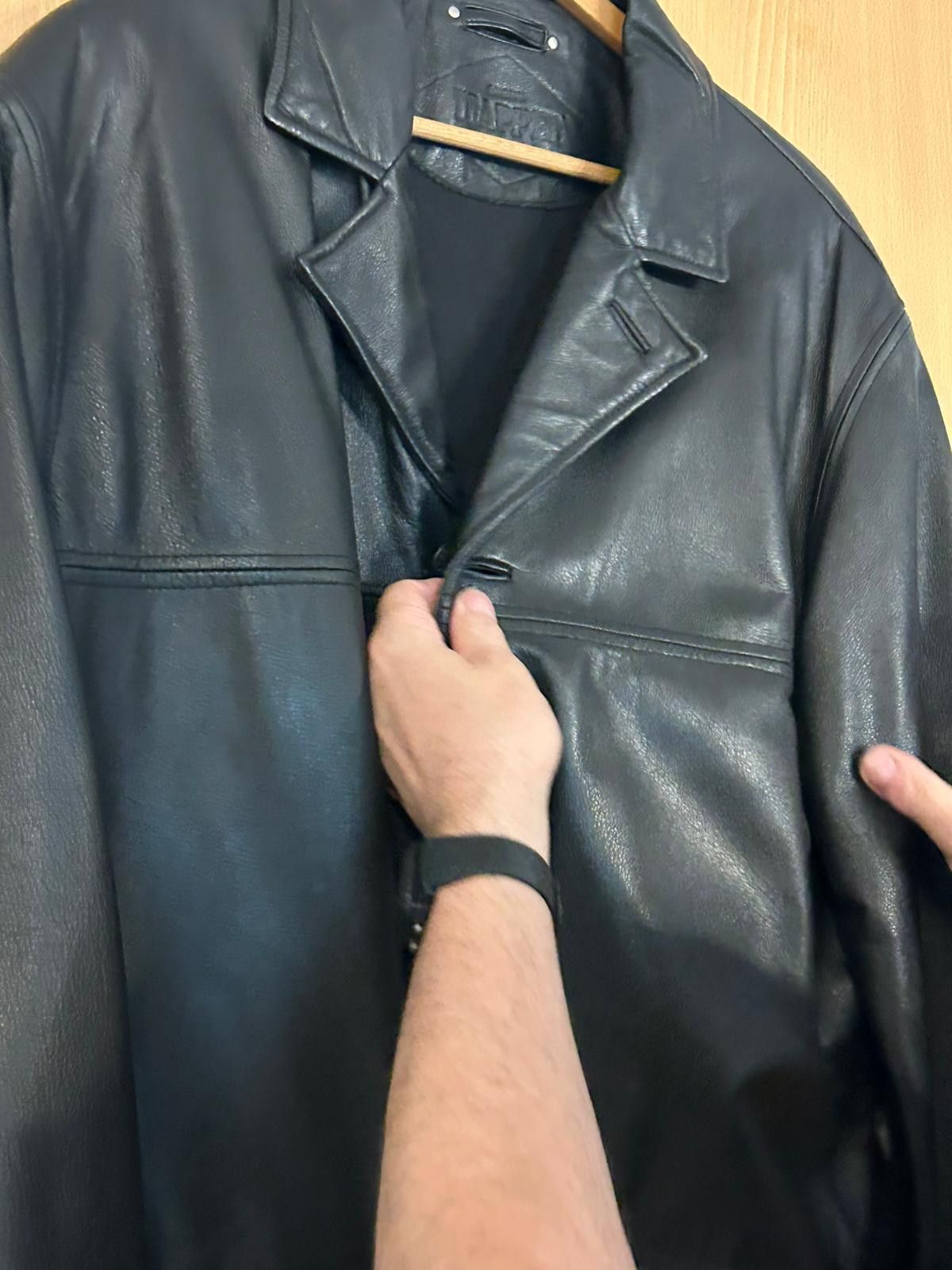 Other Vintage Genuine Leather Blazer Jacket Size US L / EU 52-54 / 3 - 2 Thumbnail