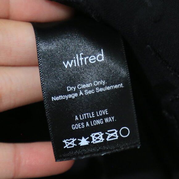 Aritzia Aritzia Wilfred Lourdes Chiffon Prairie Black Silk Blouse Size XS / US 0-2 / IT 36-38 - 8 Thumbnail