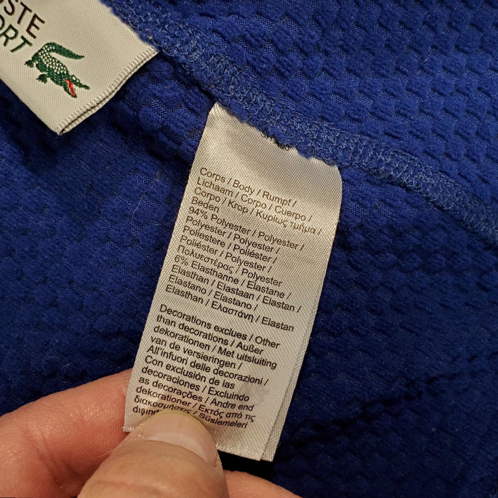 Lacoste Lacoste Sport Pullover Mens XL Blue 1/4 Zip Logo Casual Pullover Jacket Runtime: Regular Polyester Size US XL / EU 56 / 4 - 6 Thumbnail