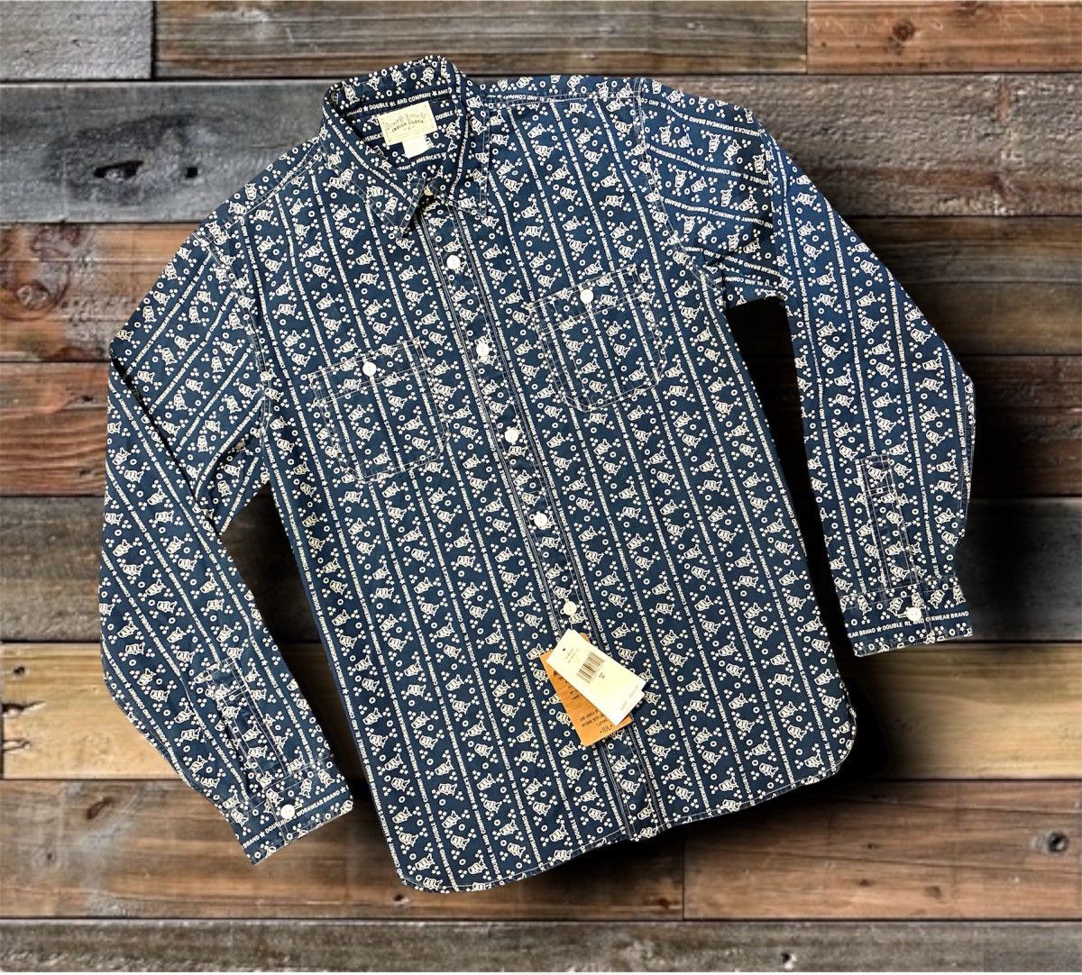 RRL Ralph Lauren DOUBLE RL RALPH LAUREN RRL INDIGO BUTTON UP SHIRT- SIZE MED Size US M / EU 48-50 / 2 - 1 Thumbnail