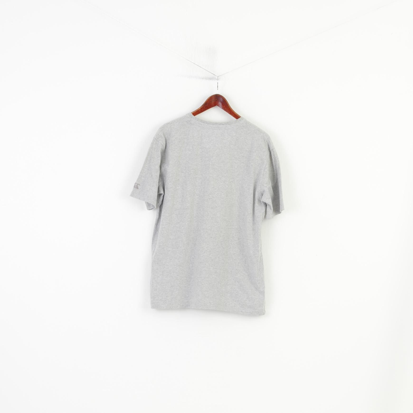 Vintage Canterbury Men L T-Shirt Grey Cotton Original Rugby 3381 Size US L / EU 52-54 / 3 - 6 Thumbnail