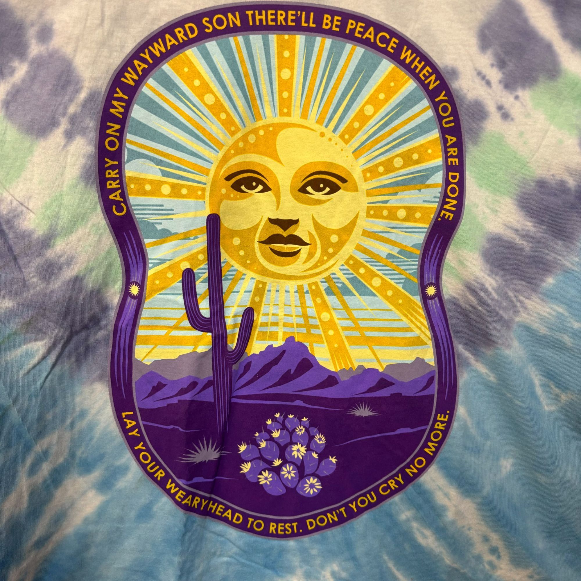 Band Tees Kansas Carry on Wayward Son Desert Landscape Rock Tie Dye XL Size US XL / EU 56 / 4 - 2 Thumbnail