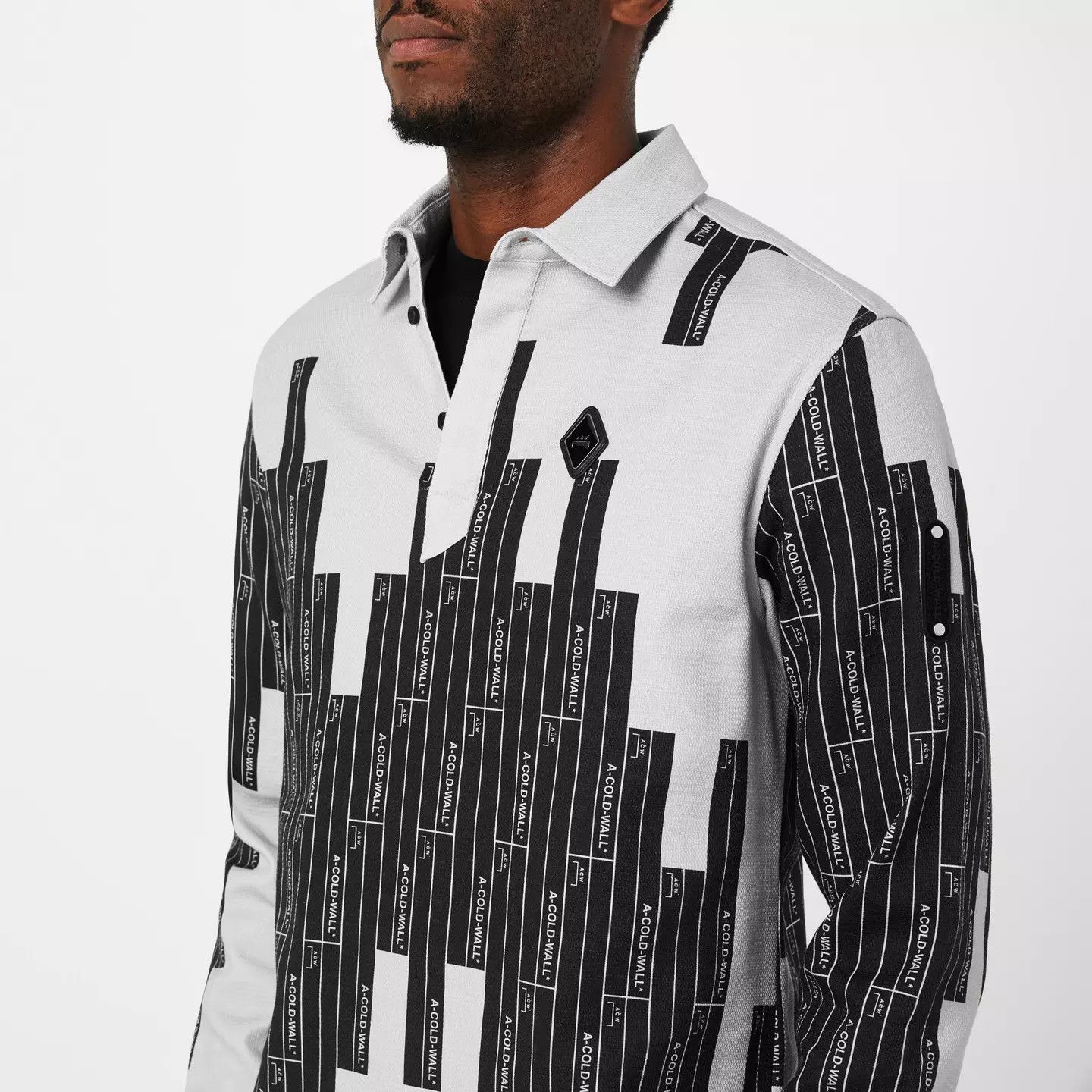 A-COLD-WALL* o1g2r1mq0426 Vector Monogram Long-Sleeve Polo Shirt Size US M / EU 48-50 / 2 - 5 Thumbnail