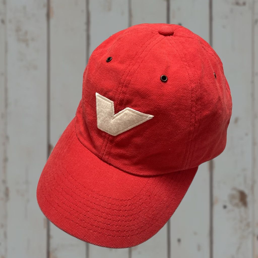 Vans VINTAGE Vans Skateboarding Canvas Baseball Dad Cap OS Adjustable Red 90s Y2K Unisex Adults One Size Cap Mens Womens Boys Girls Size ONE SIZE - 1 Thumbnail