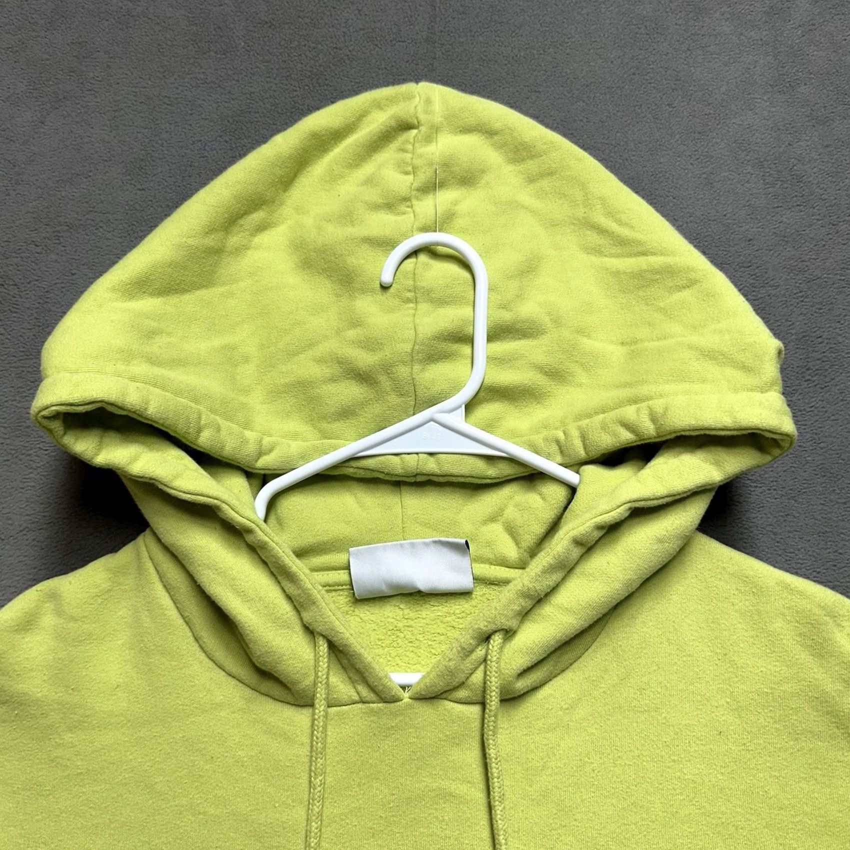 Vintage Han Kjobenhavn Hoodie Sweatshirt XL Neon Green Social Resort Embroidered Mens Size US XL / EU 56 / 4 - 4 Thumbnail