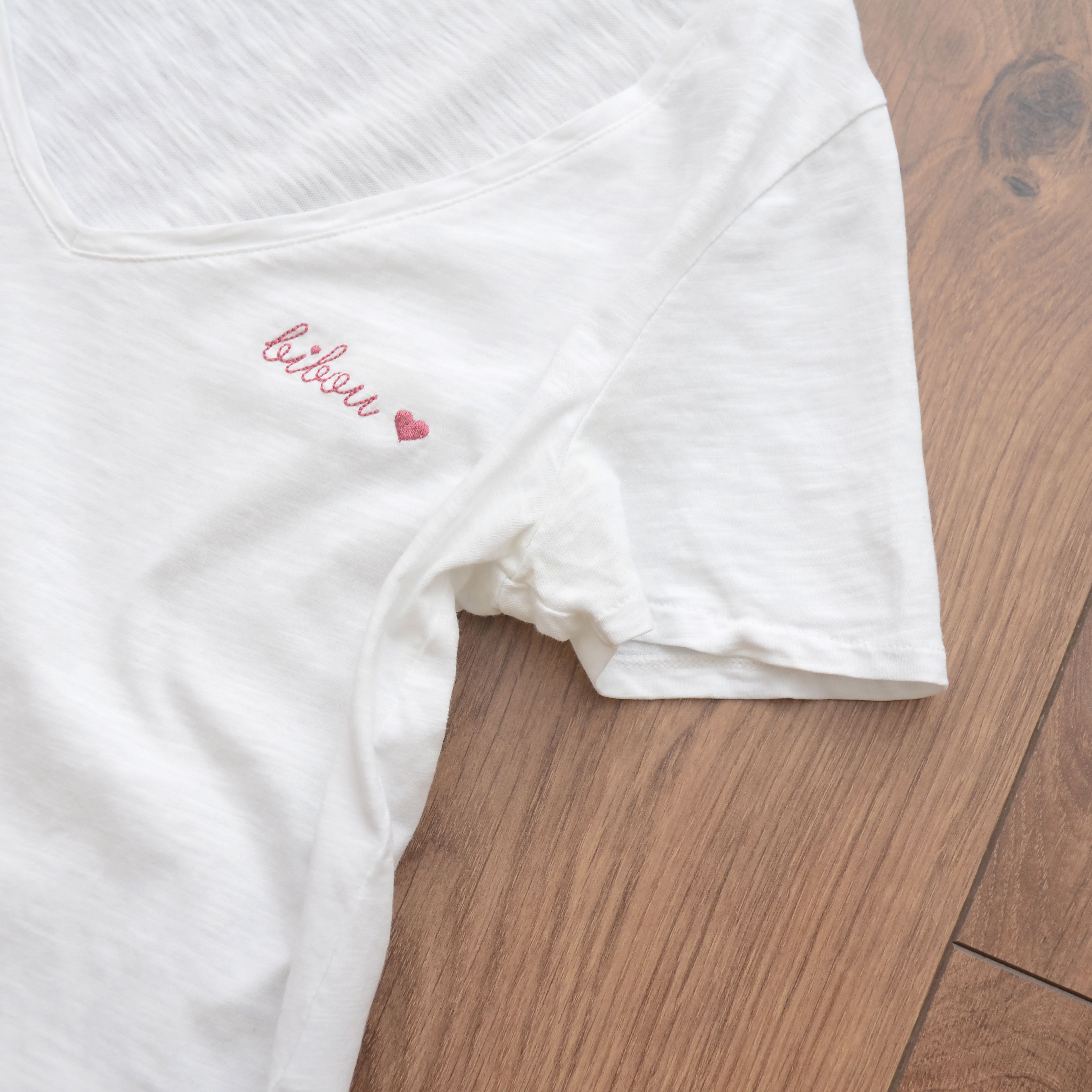 Sezane Sezane T-Shirt Malcolm Cotton Size XS White Bibo Size XS / US 0-2 / IT 36-38 - 11 Thumbnail