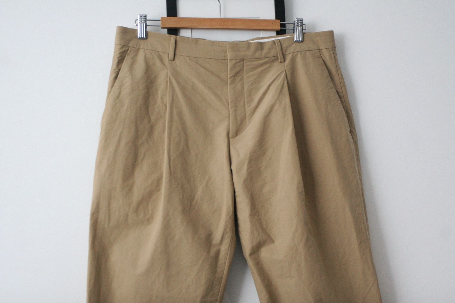 Acne Studios Acne Studios BOSTON W POP Cotton Poplin Trousers Pants Beige Size US 34 / EU 50 - 4 Thumbnail