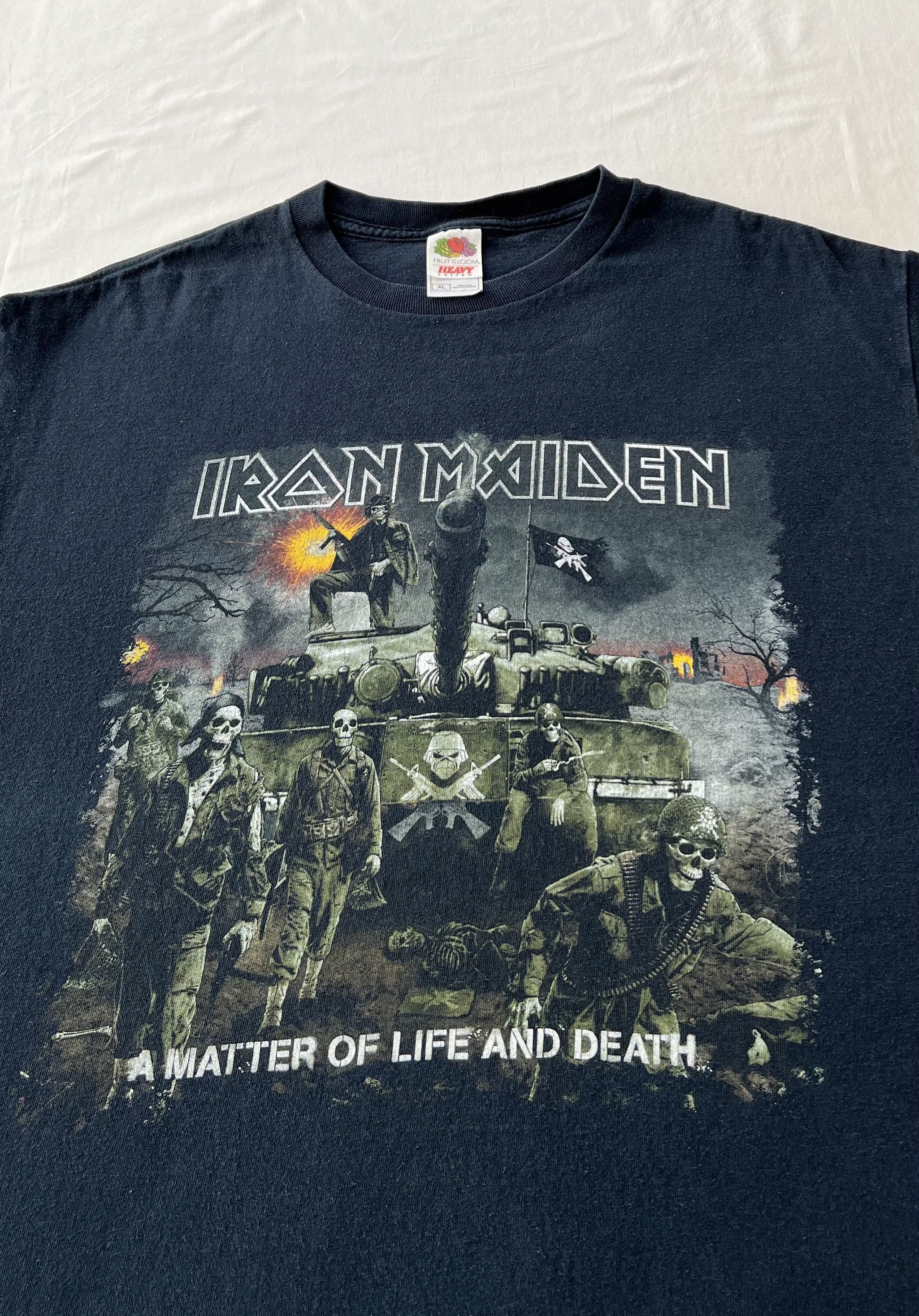 Band Tees Vintage 2006 Iron Maiden A Matter Of Life And Death T-shirt Size US XL / EU 56 / 4 - 5 Thumbnail