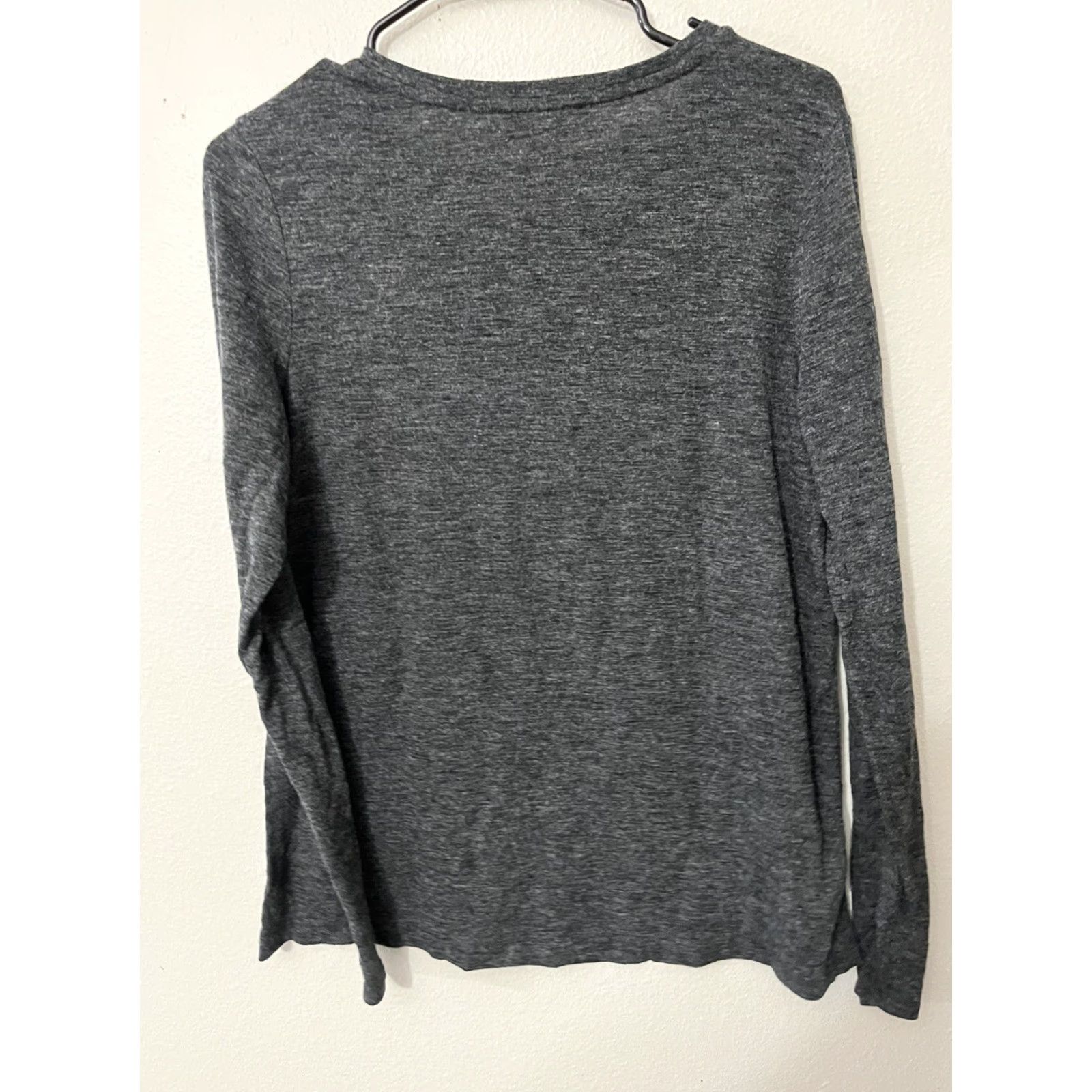 Loft VINTAGE LOFT Outlet Women Pullover Sweater Medium Gray Solid Casual Cozy Crew Oversized 90s Womens Size M / US 6-8 / IT 42-44 - 3 Thumbnail
