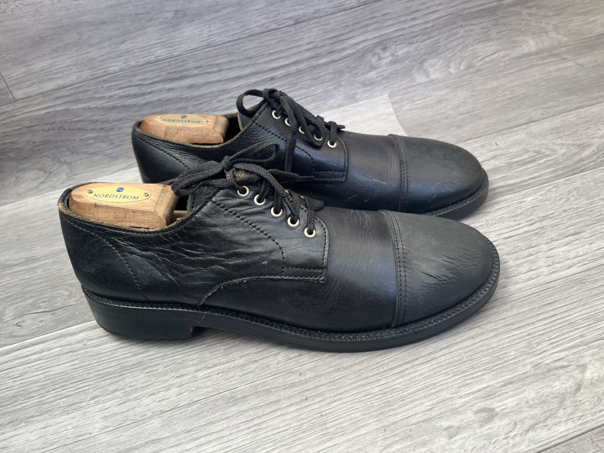 Comme des Garcons Commes des garcon rubber toe black leather derby shoes Size US 10 / EU 43 - 6 Thumbnail