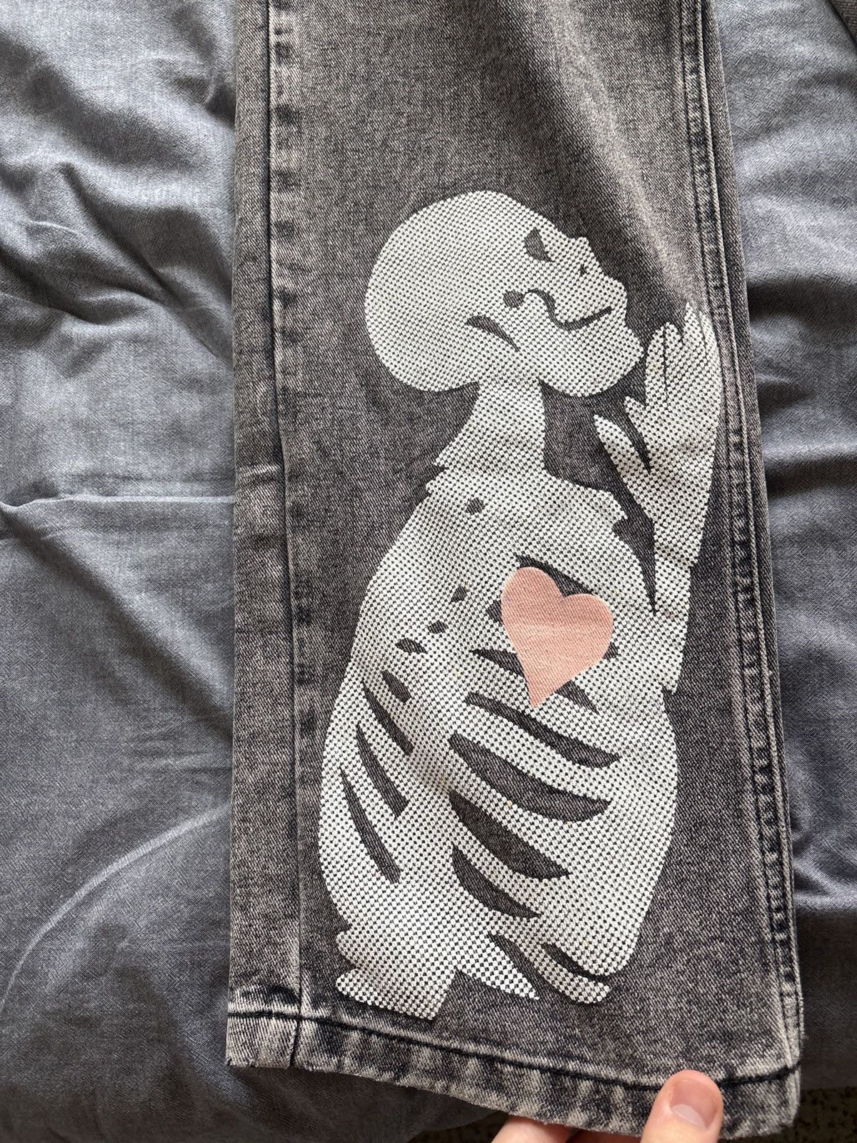 Other Editorial Department Skull Washed Jeans Size US 32 / EU 48 - 6 Thumbnail