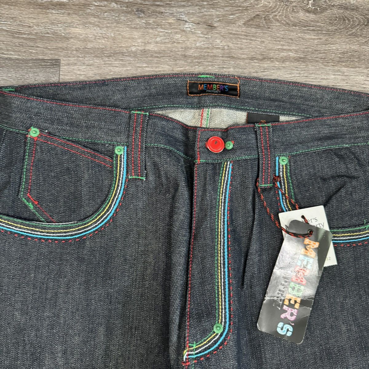 JNCO × Japanese Brand × Vintage Vintage Y2K members property baggy wide leg cybergoth jeans Size US 36 / EU 52 - 6 Thumbnail