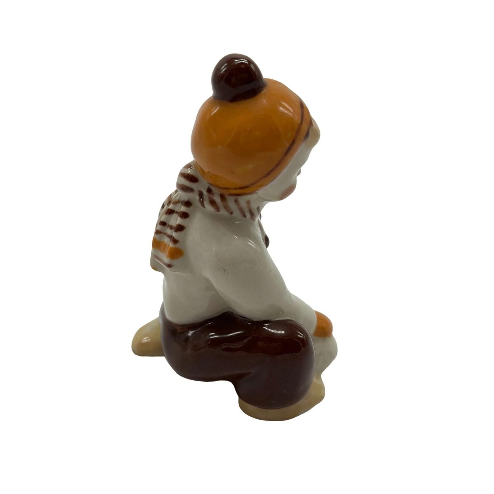 Unknown London Vintage Snowball Boy Figurine Christmas Decoration 4" Size ONE SIZE - 3 Thumbnail