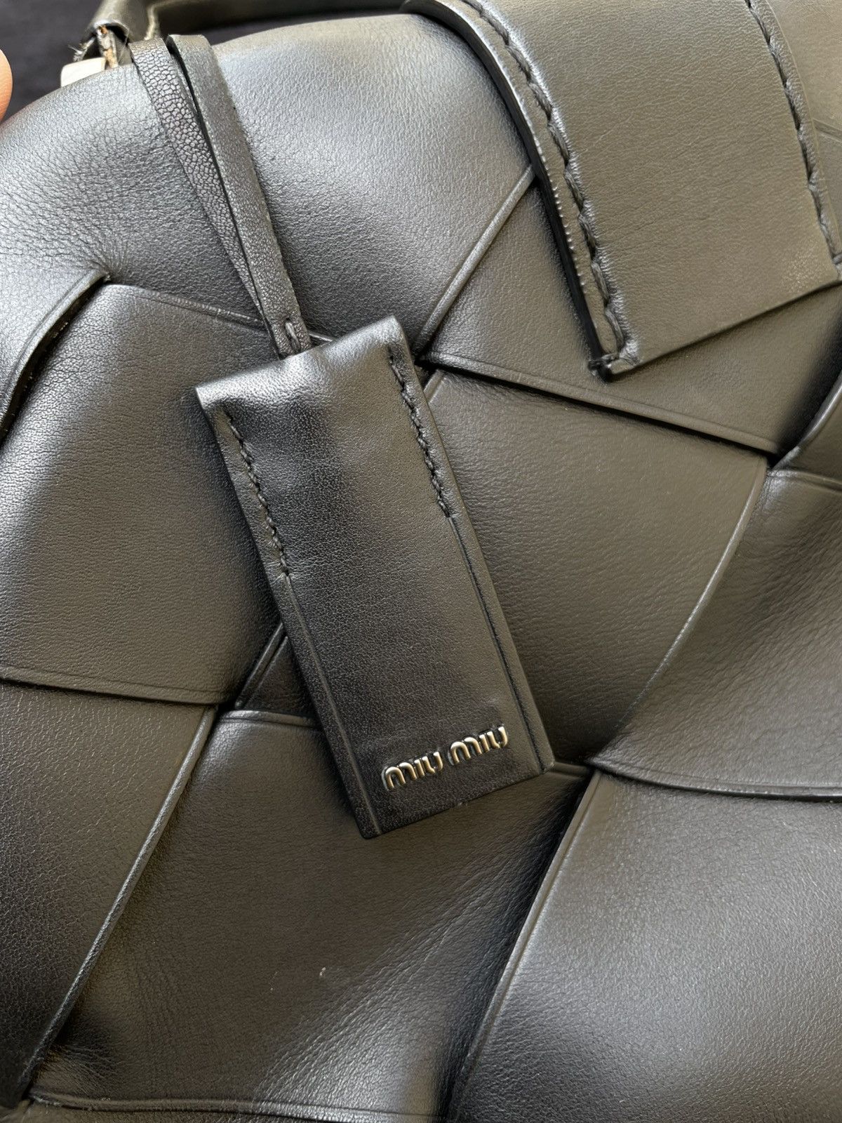 Miu Miu Miu Miu Leather Handbag Woman‘s Black One Size Size ONE SIZE - 5 Thumbnail