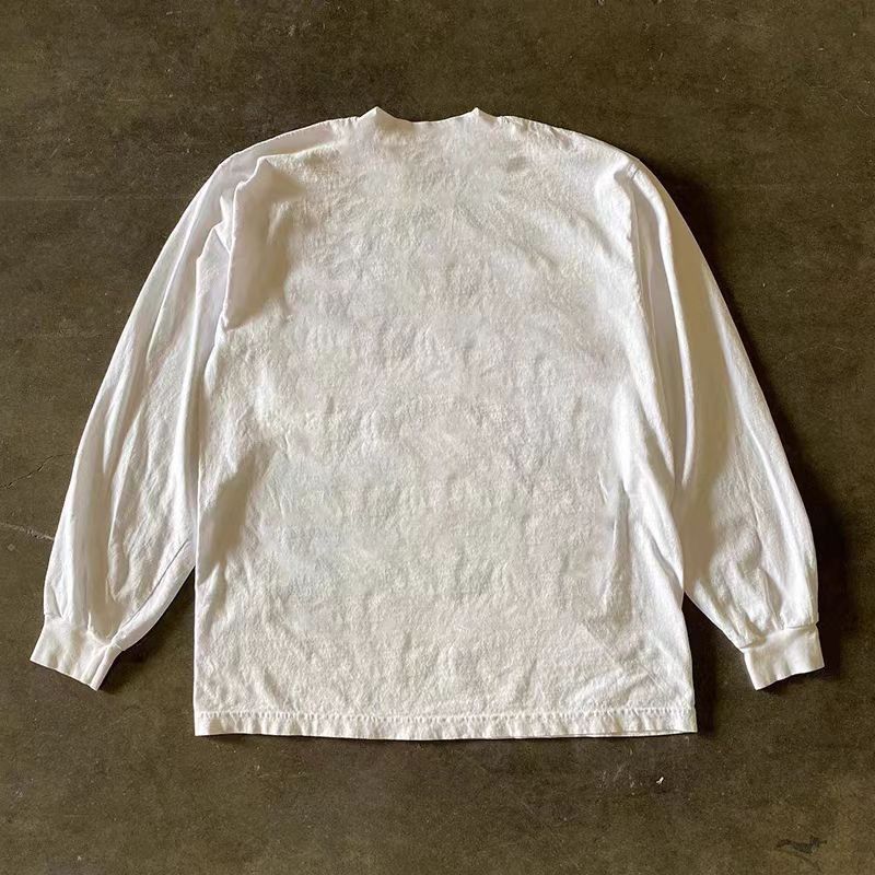 Japanese Brand Street fashion Eiffel Tower pattern long sleeve shirt Size US L / EU 52-54 / 3 - 2 Thumbnail