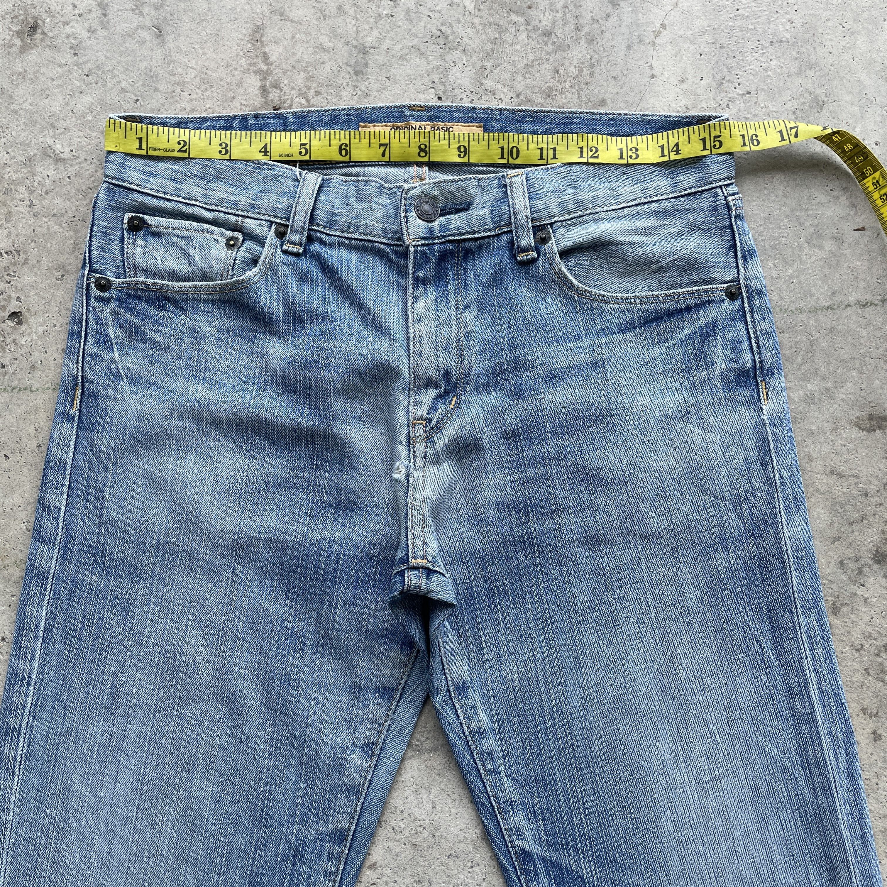 Japanese Brand VINTAGE JAPANESE BRAND FADED DENIM PANTS JEANS W31x32.5 Size US 31 - 5 Thumbnail