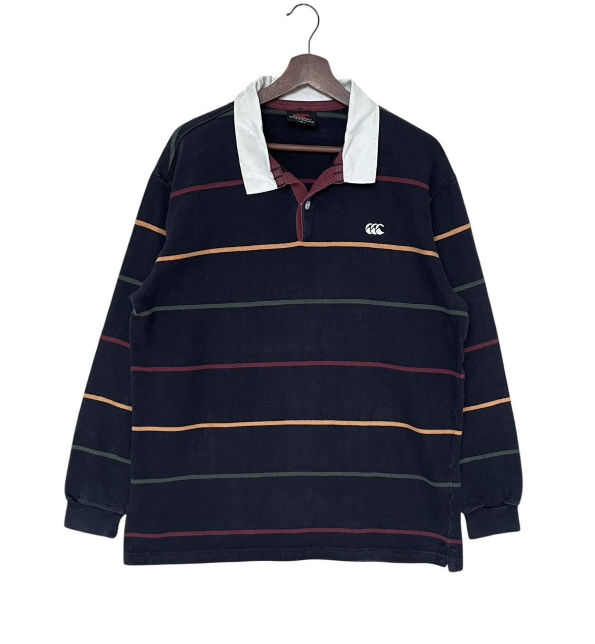 Canterbury of New Zealand × Vintage Vintage Brand Canterbury New Zealand Rugby T-shirt 1990s Size US XL / EU 56 / 4 - 1 Thumbnail