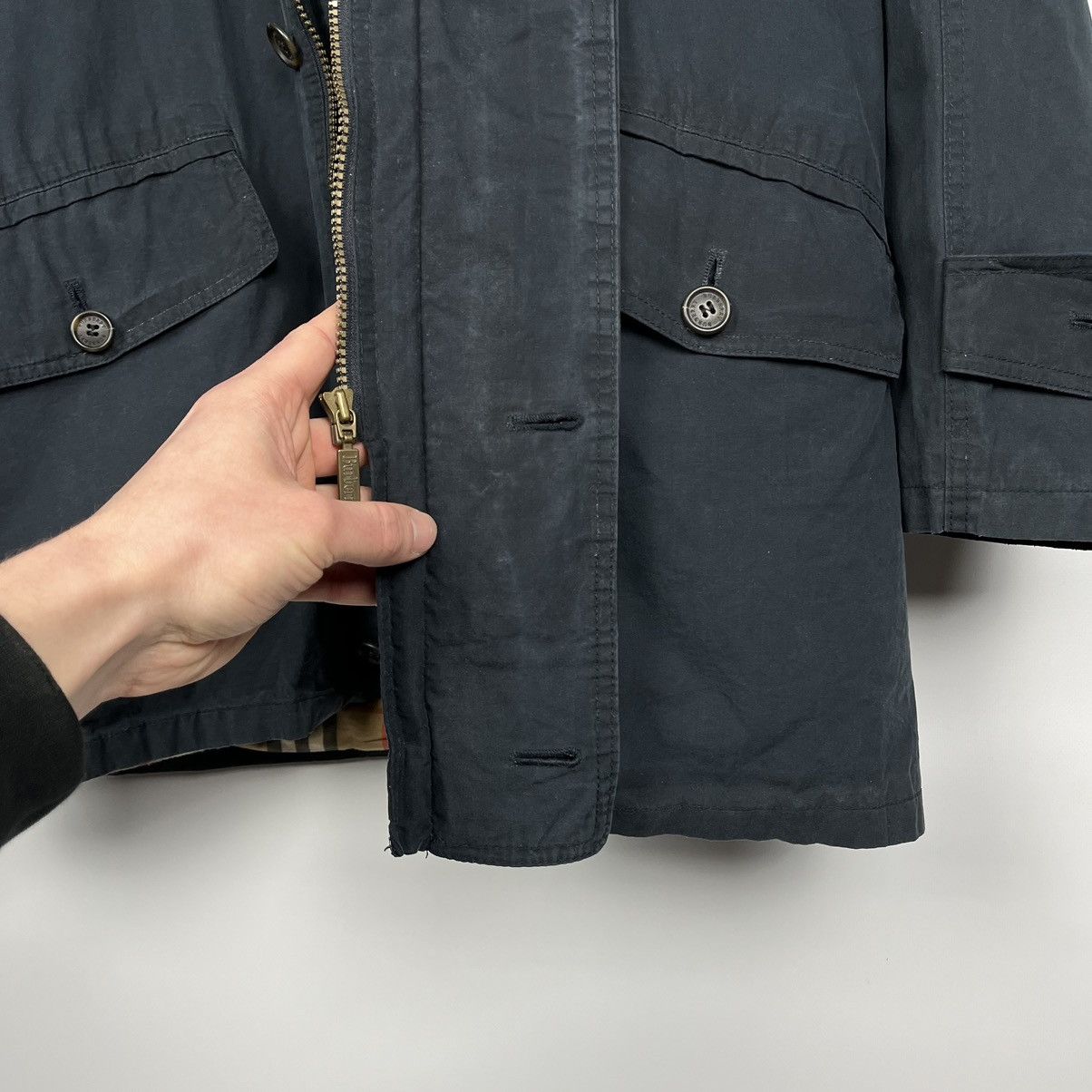 Burberry Vintage Rare Burberrys Nova Check Heritage Heavy Jacket 90’s Size US M / EU 48-50 / 2 - 18 Thumbnail