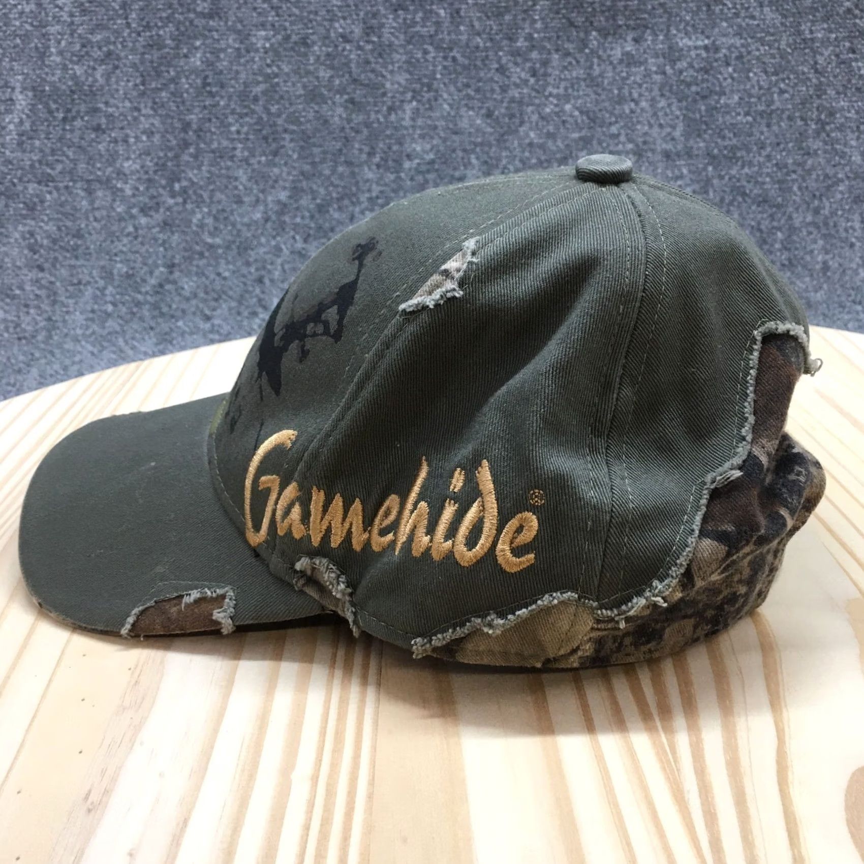 Vintage Gamehide Baseball Cap Unisex Brown Camo OSFA Adjustable Curved Brim Embroidered Size ONE SIZE - 7 Thumbnail