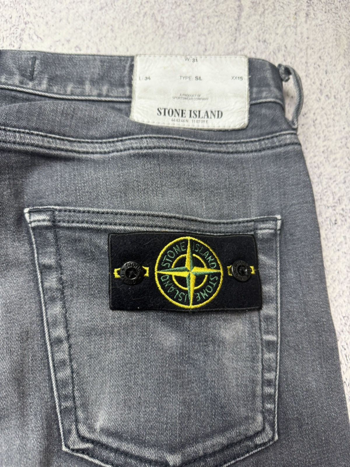 Stone Island Stone Island Grey Jeans Size US 31 - 5 Thumbnail