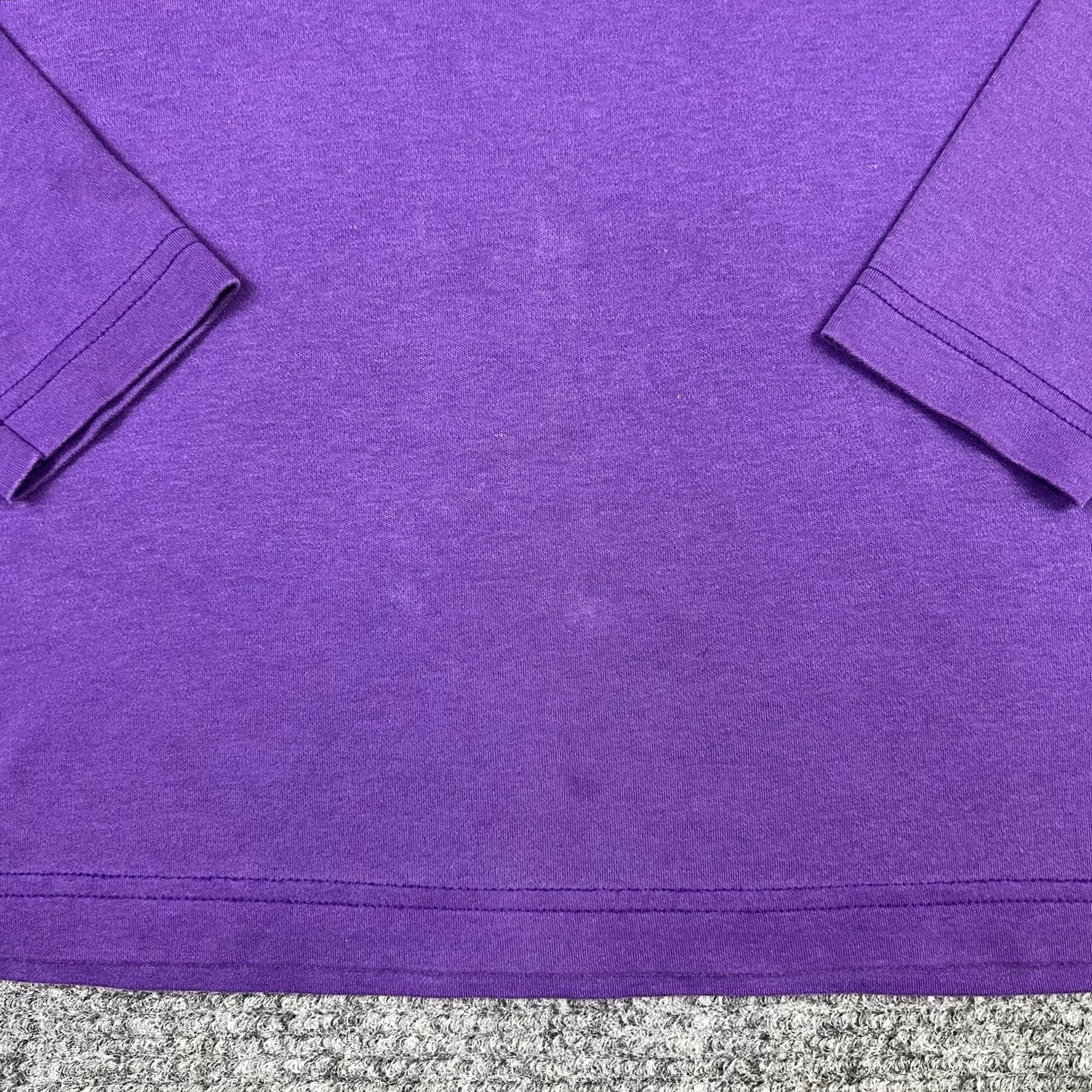Lands' End VINTAGE Lands' End Turtleneck Stretch Fit T-Shirt Women Large Purple 90s Solid Long Sleeve - 100% Cotton Mens Womens Boys Girls Size L / US 10 / IT 46 - 5 Thumbnail