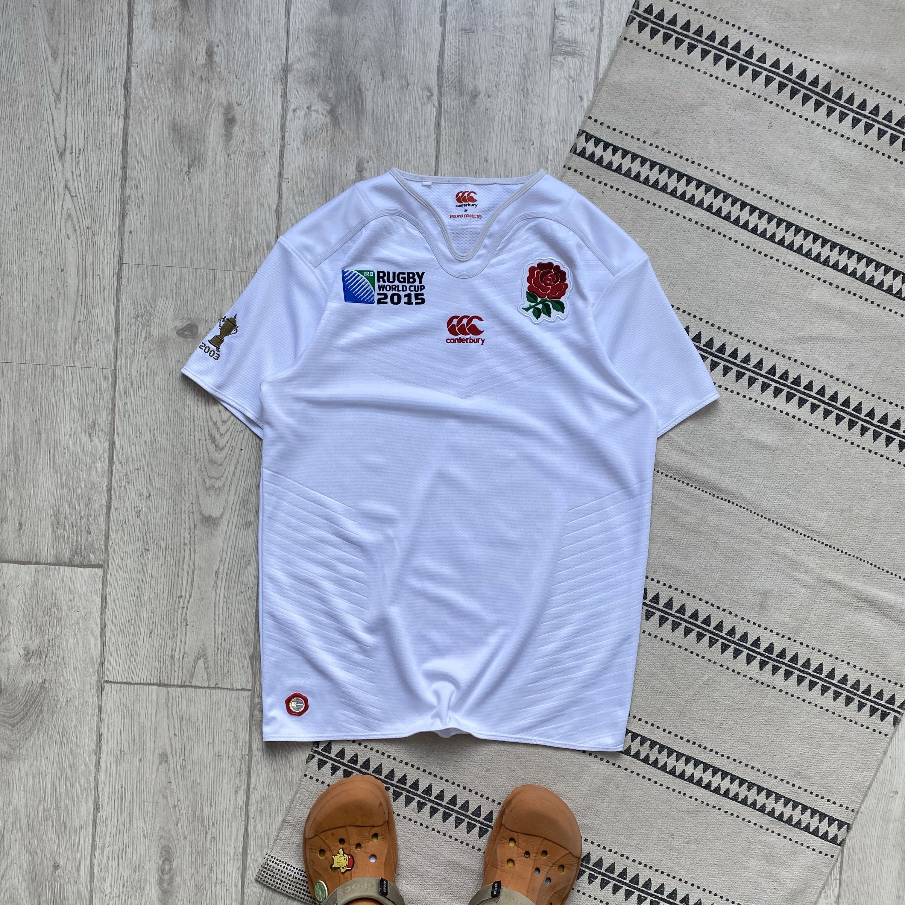 Canterbury of New Zealand 🏈 Blockore Canterbury England Rugby jersey tee 15s Drill Size US M / EU 48-50 / 2 - 1 Thumbnail
