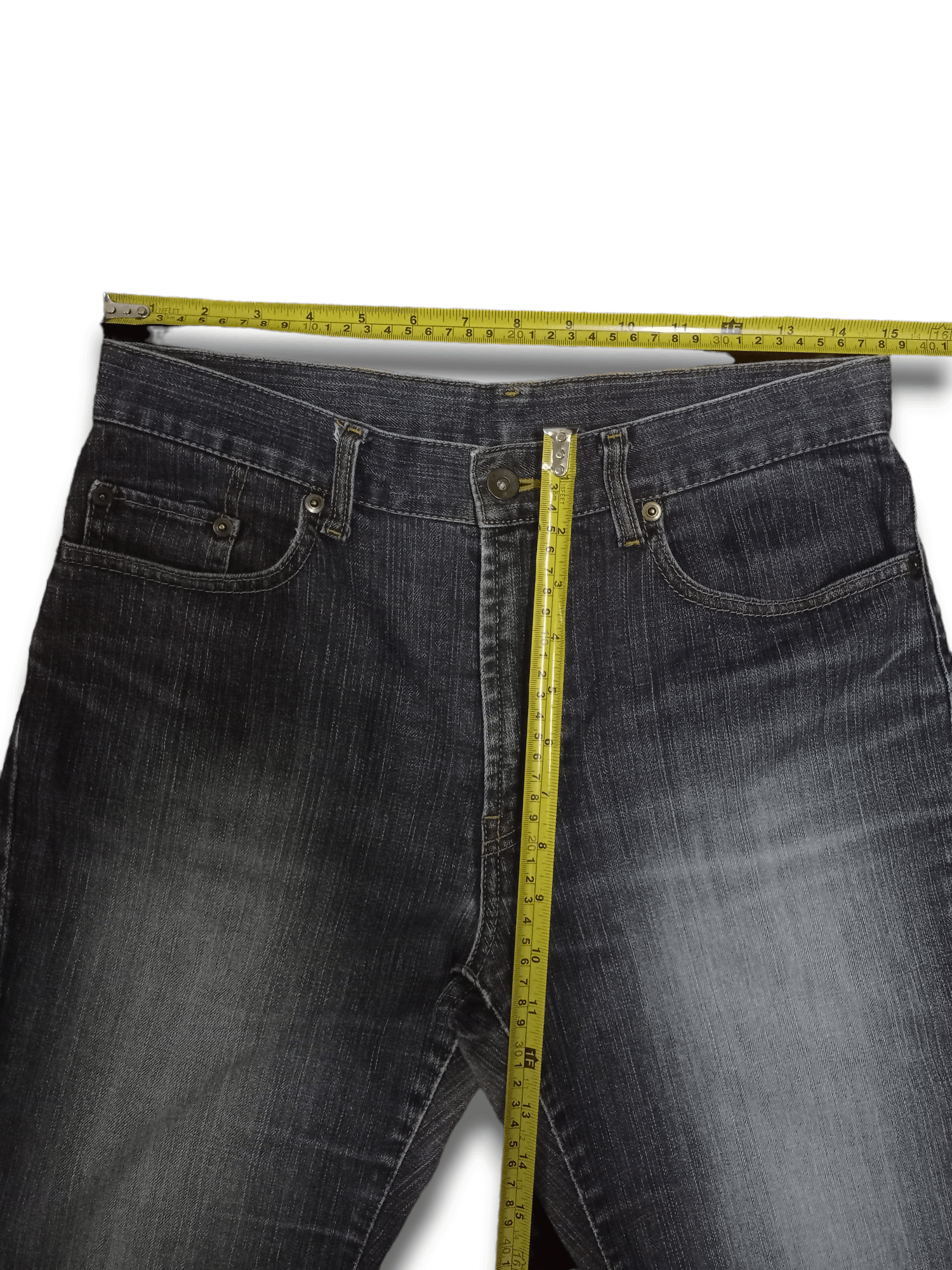 Japanese Brand × Uniqlo Vintage Japanese Uniqlo Distressed Flare Jeans 30x29 Size US 30 / EU 46 - 8 Thumbnail
