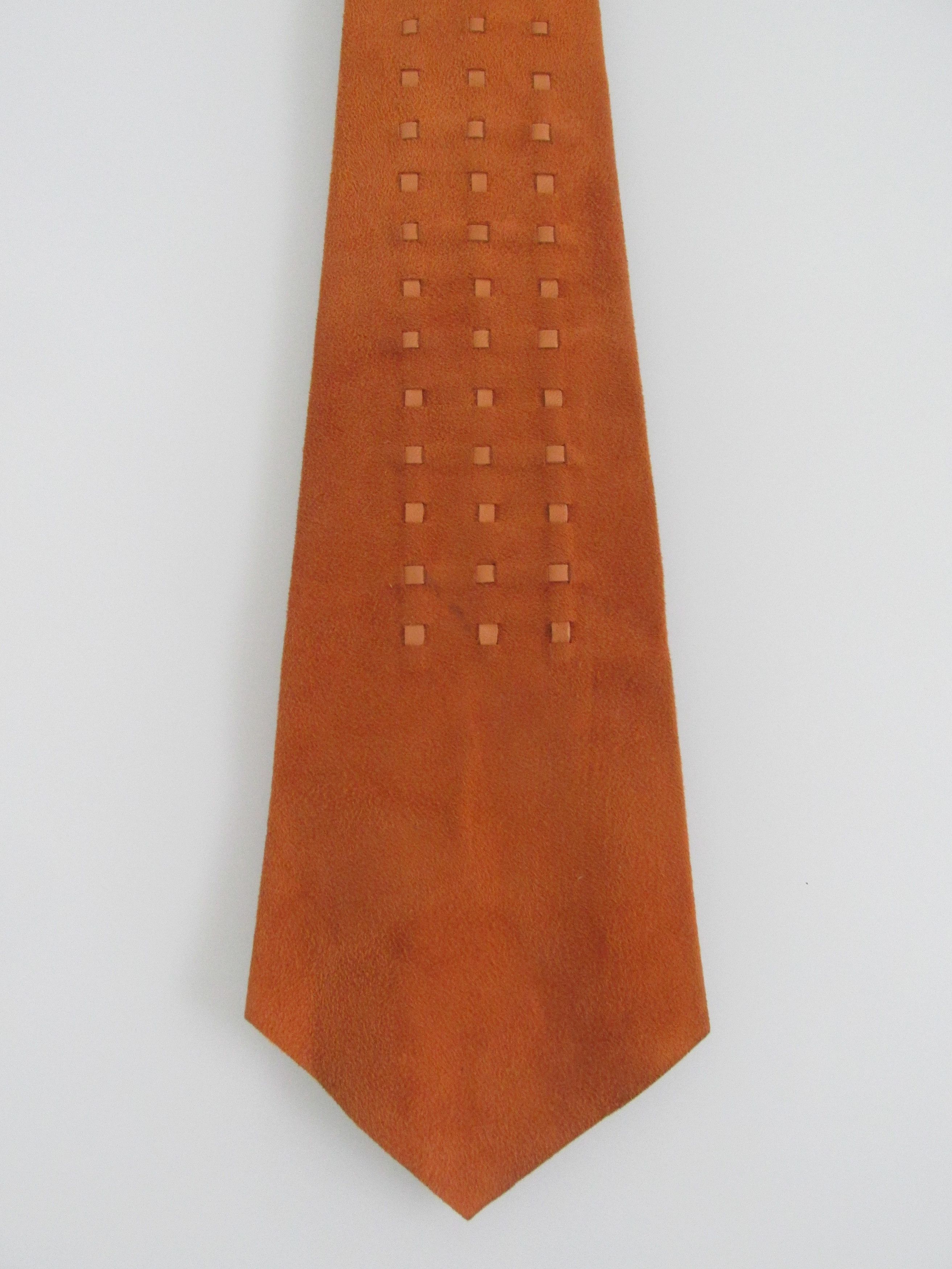 Vintage Vintage Suede Men's Ties Size ONE SIZE - 2 Thumbnail