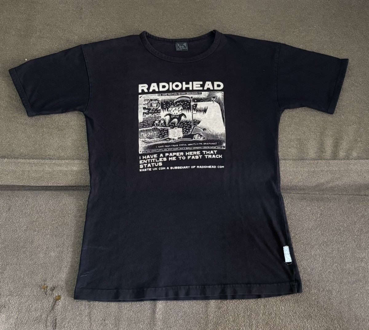 Band Tees Vtg Radiohead Fast Track Pyramid Song,Oasis,Britpop Size US M / EU 48-50 / 2 - 2 Thumbnail
