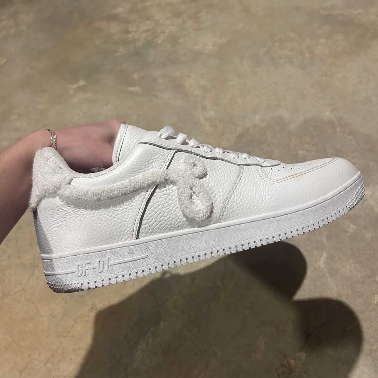 John Geiger John Geiger GF-01 White Chenille Sneakers US 13 Size US 13 / EU 46 - 7 Thumbnail