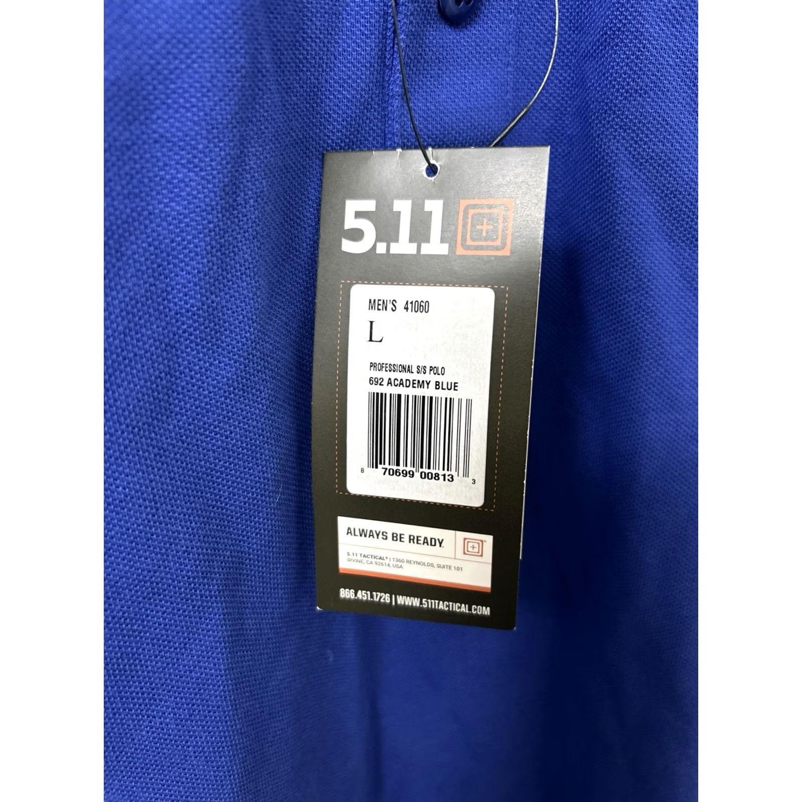 Vintage 5.11 Tactical Shirt Mens L Blue Professional Polo Academy Short Sleeve NWT Size US L / EU 52-54 / 3 - 5 Thumbnail